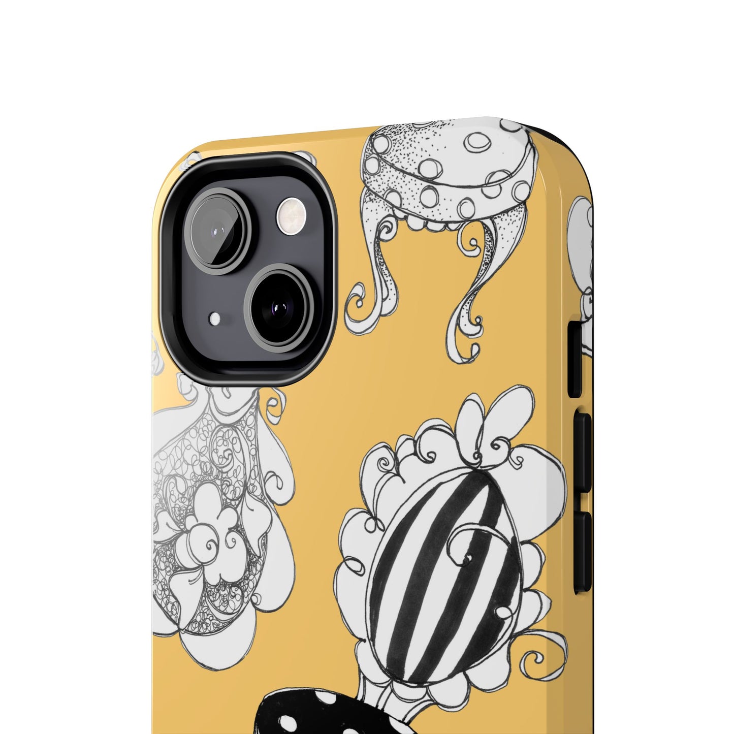 Bistro Chairs Yellow Phone Case