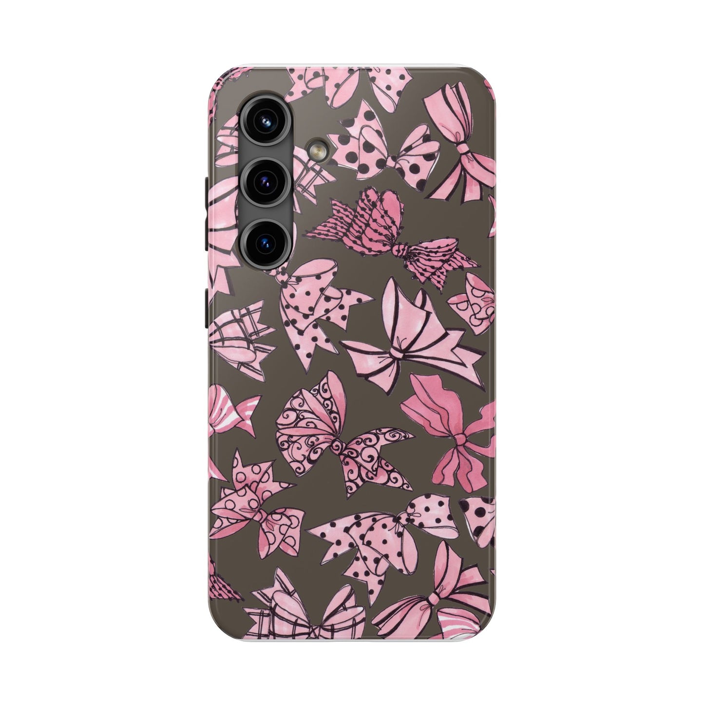Blushing Bows Mocha Phone Case