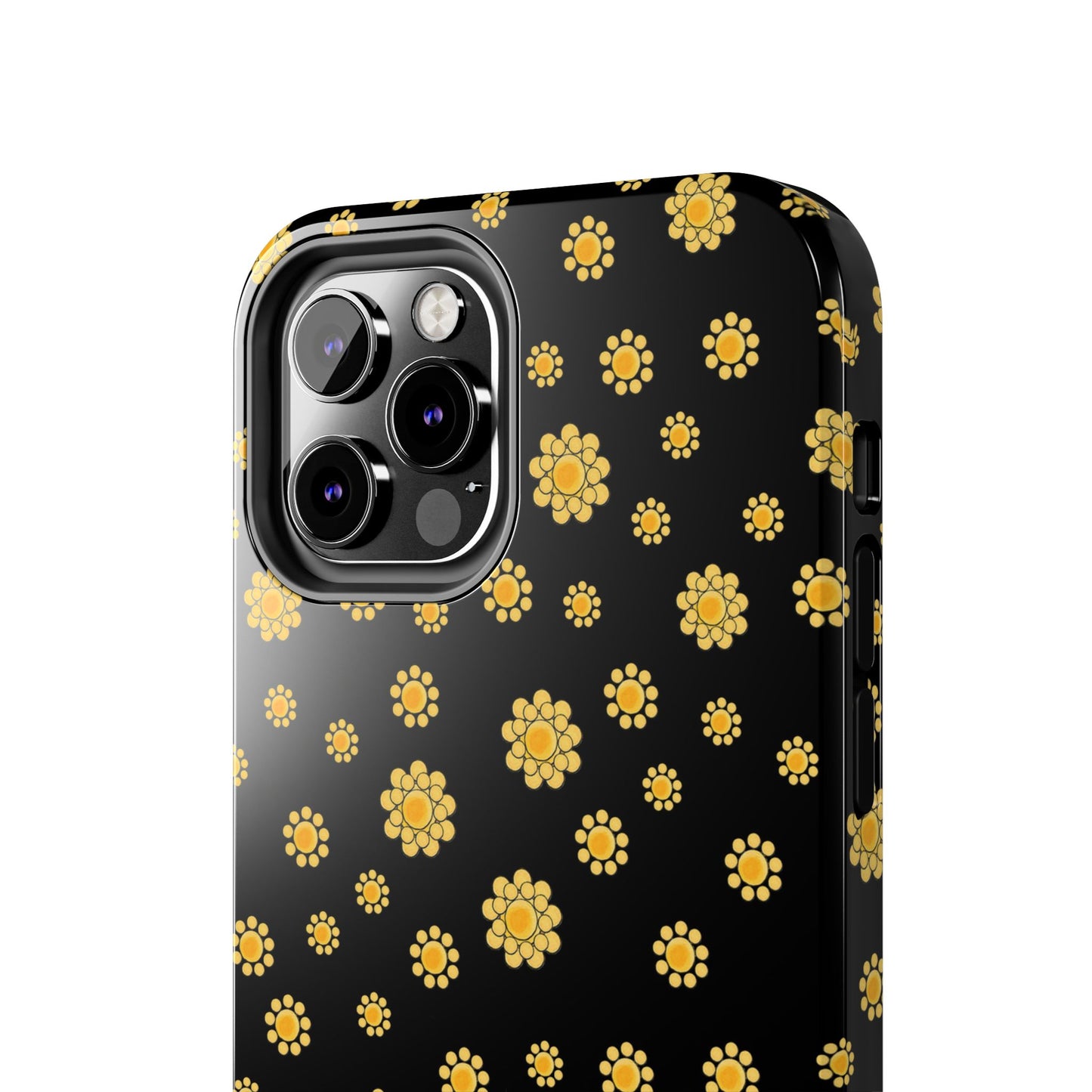 Bandana Dots Black / Yellow Phone Case