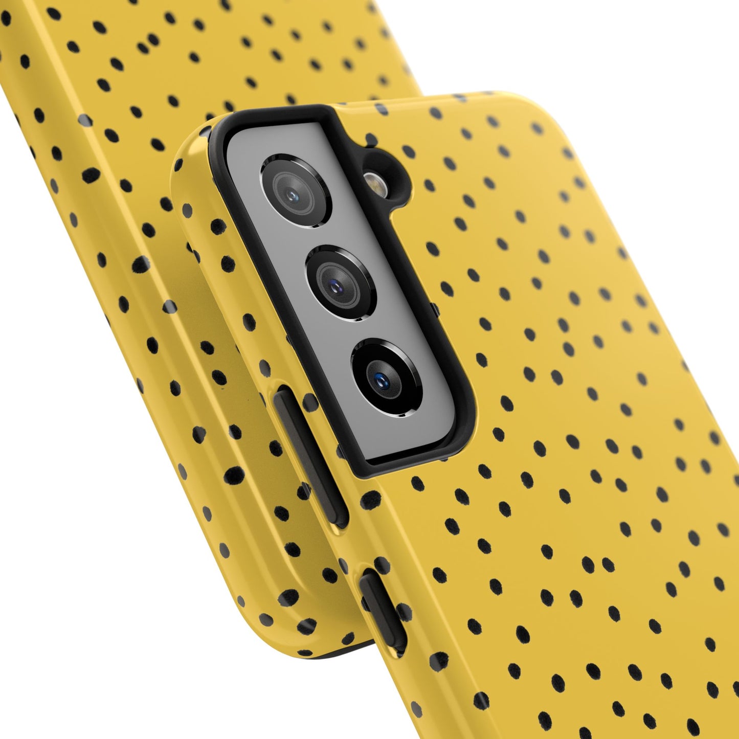 Dinky Dots Yellow / Black Phone Case