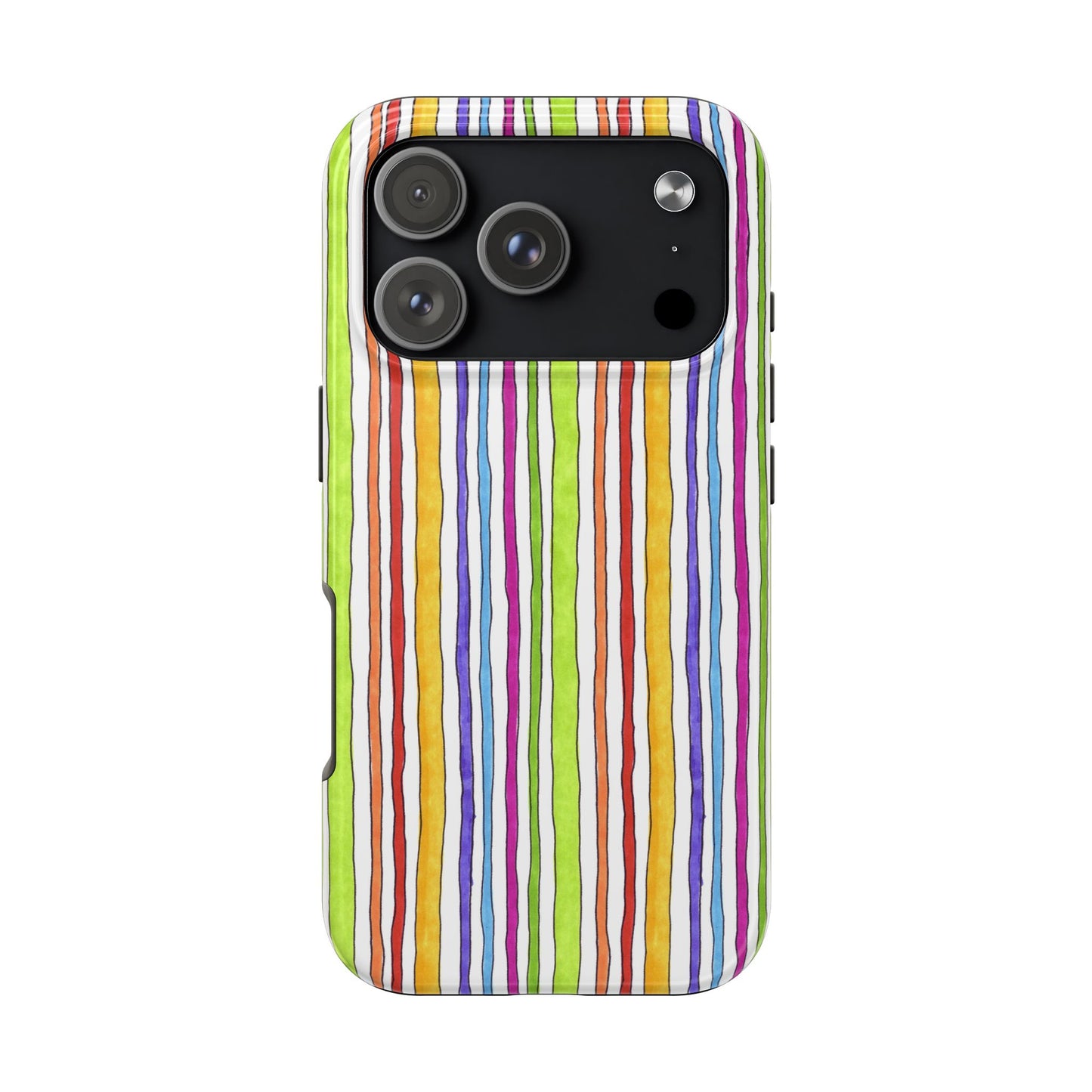 Stripe Fancy White Phone Case