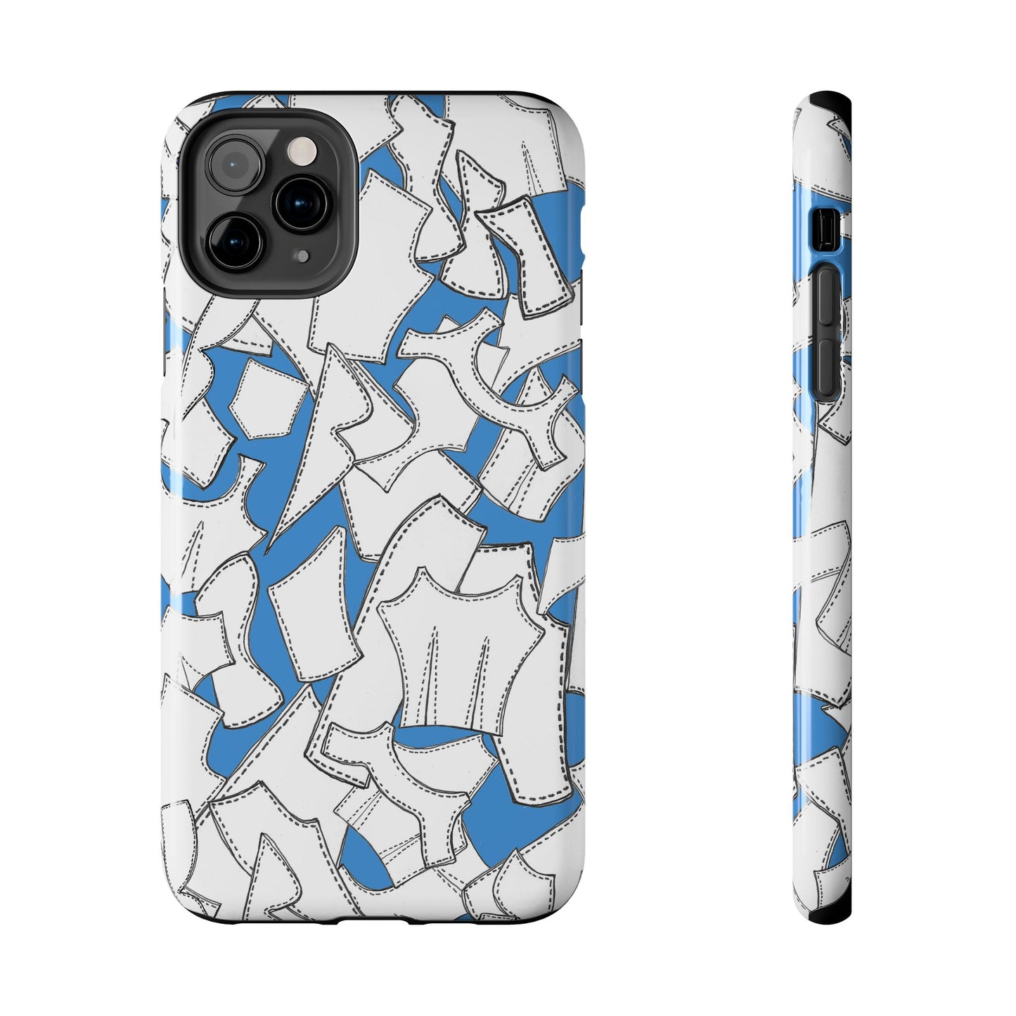 Pattern Pieces Turquoise Phone Case
