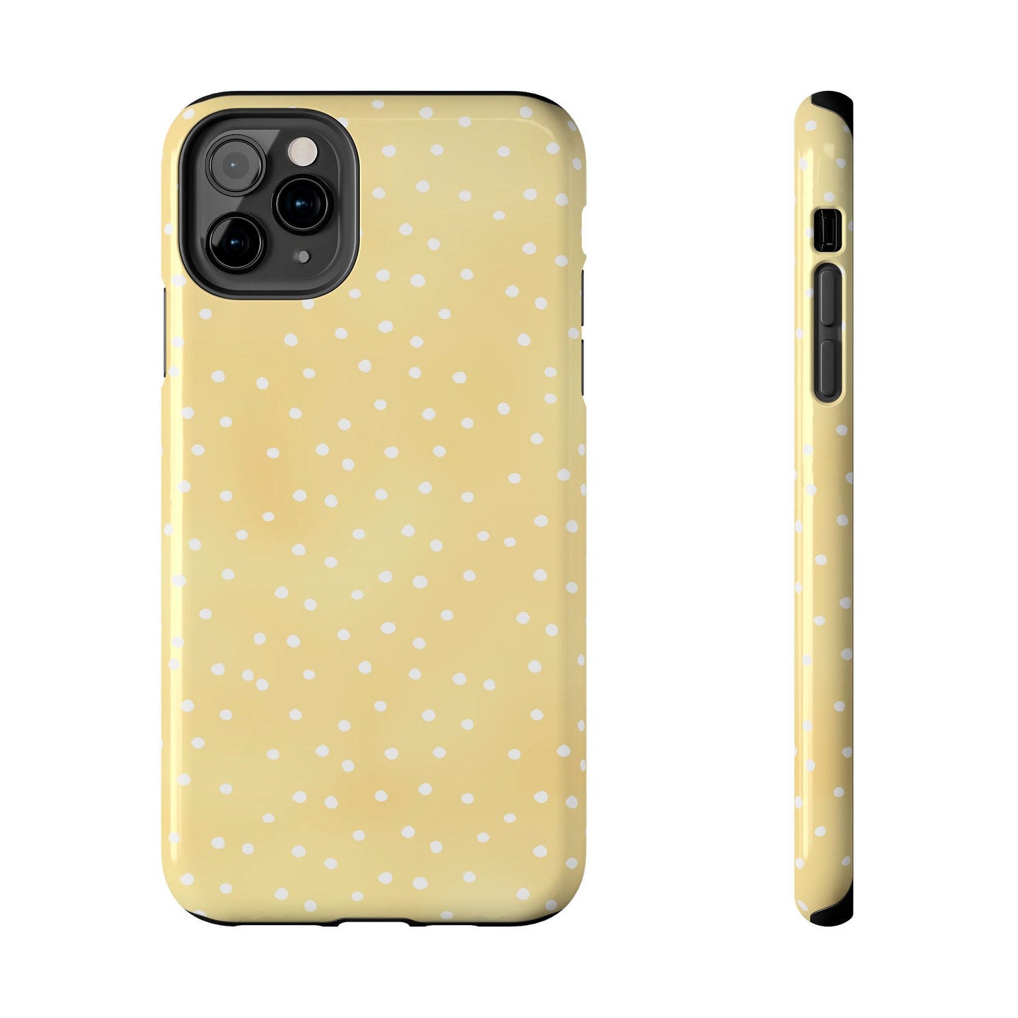 Petite Dots Sunshine / White Phone Case