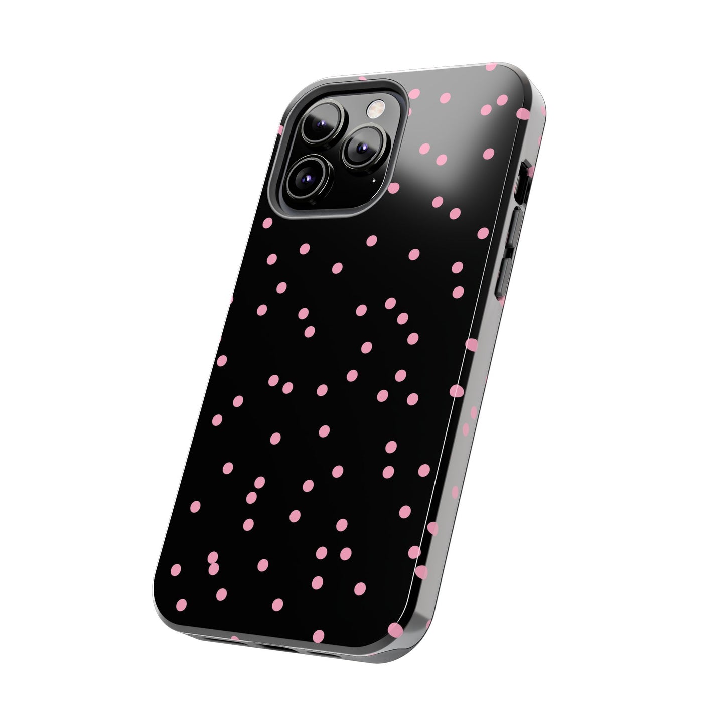 Space Dots Black / Pink Phone Case