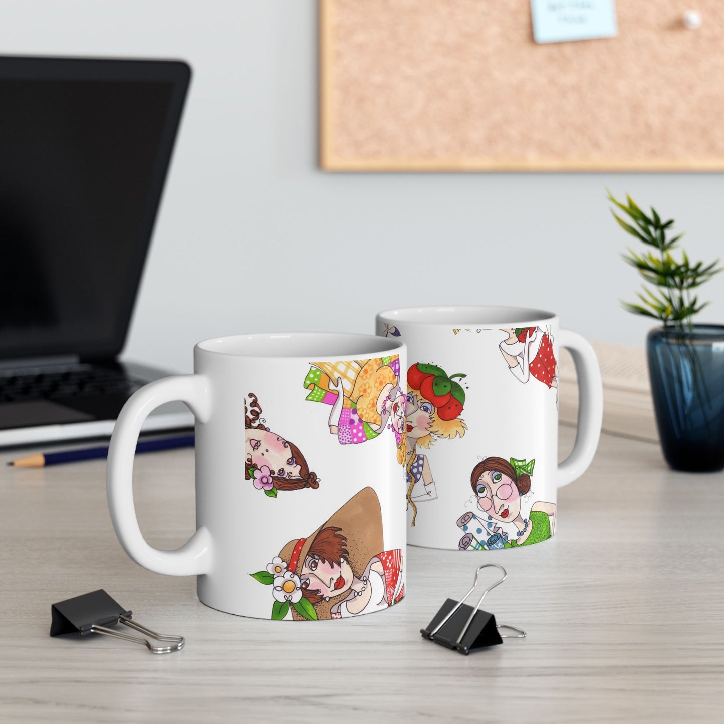 Fun Ladies Tossed White Cup