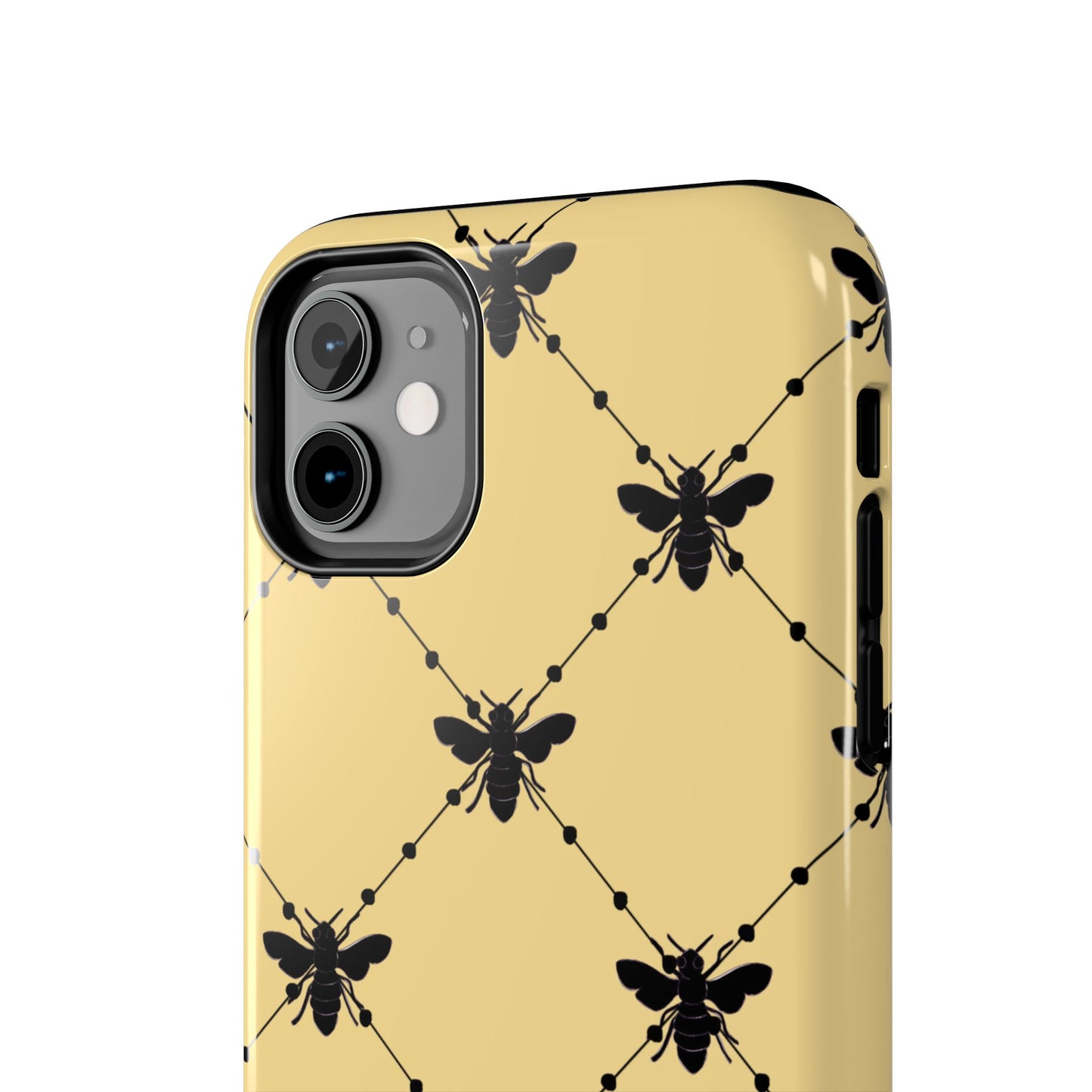 Beaded Bees Yellow Phone Case