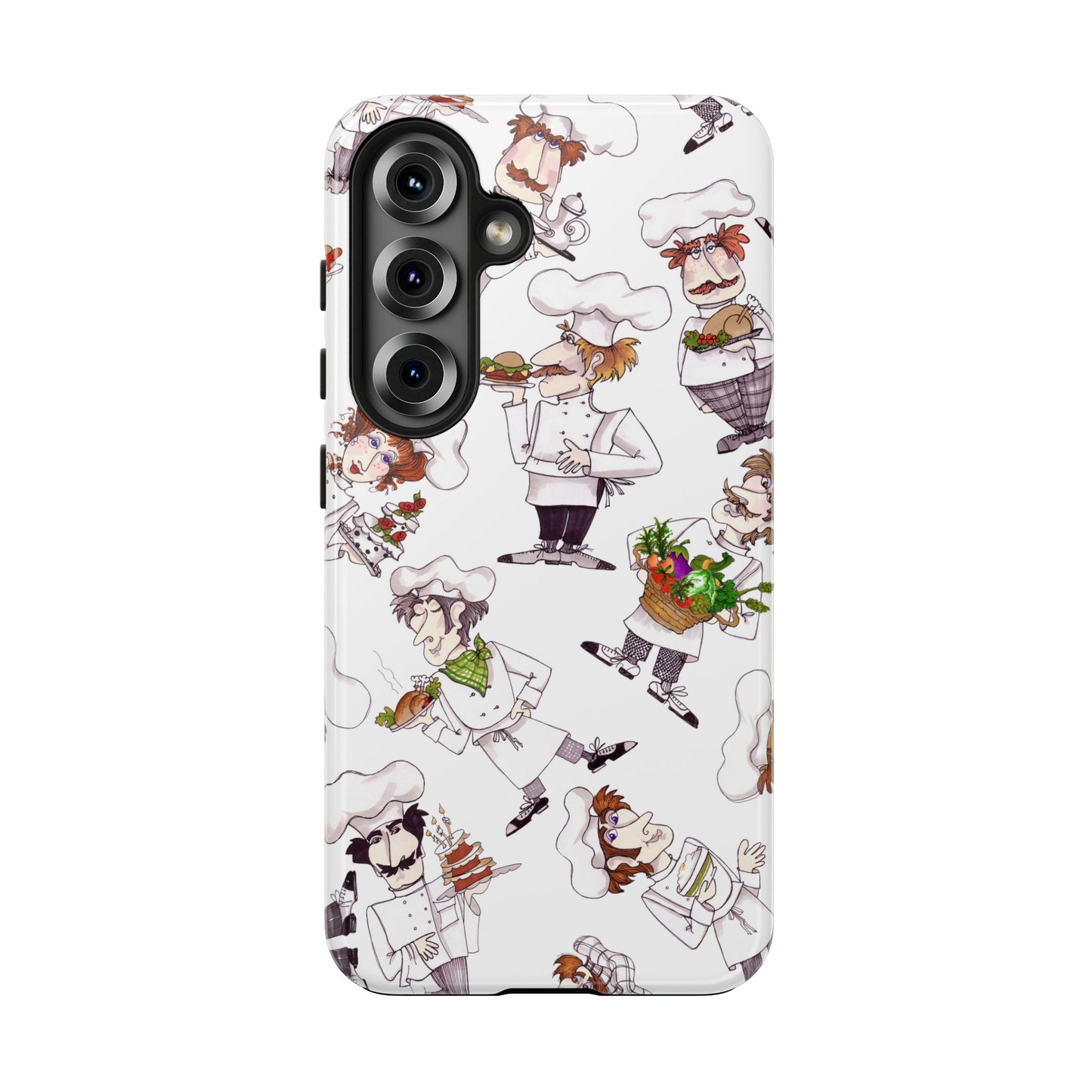 Tossed Chefs White Phone Case