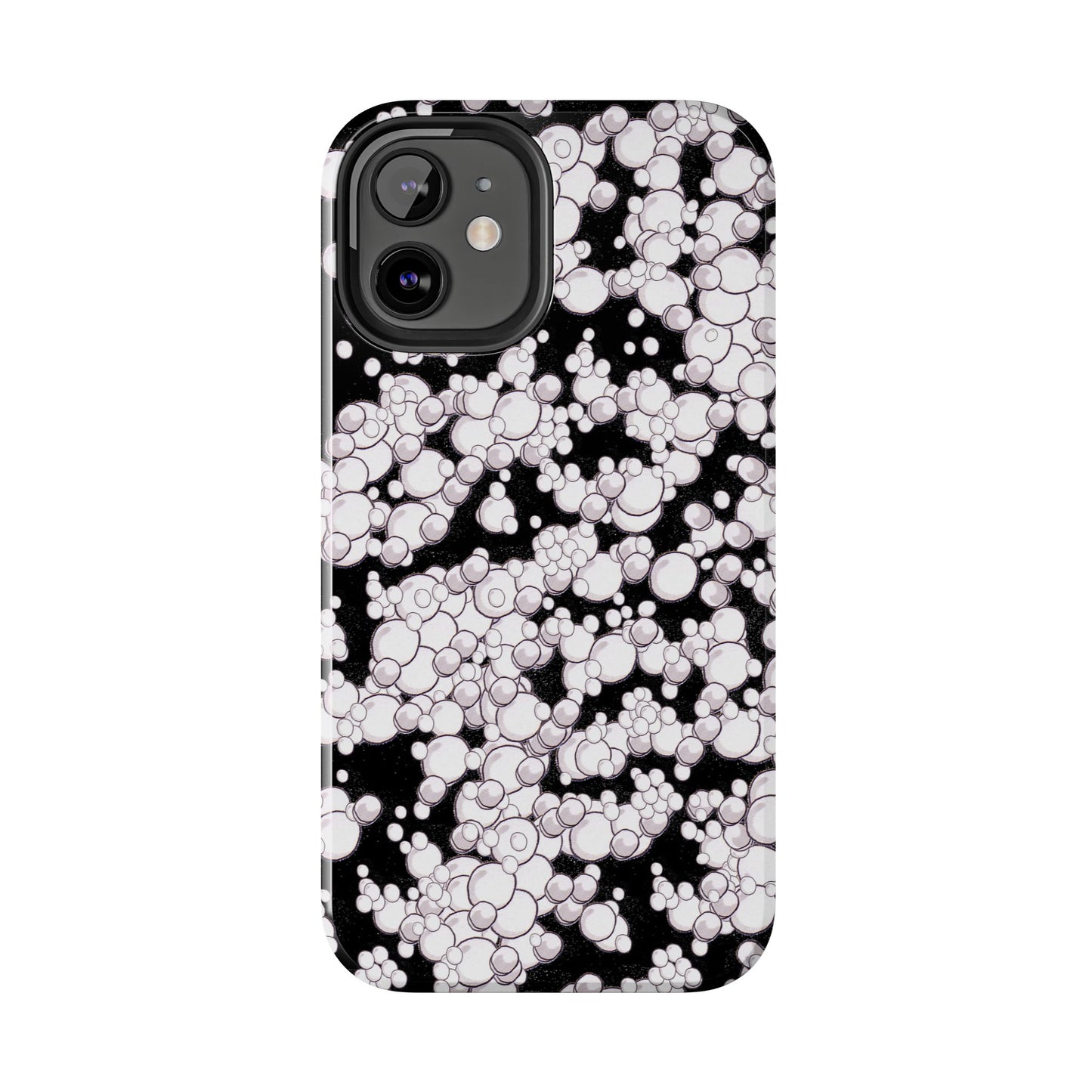 Bubble Dots Black Phone Case