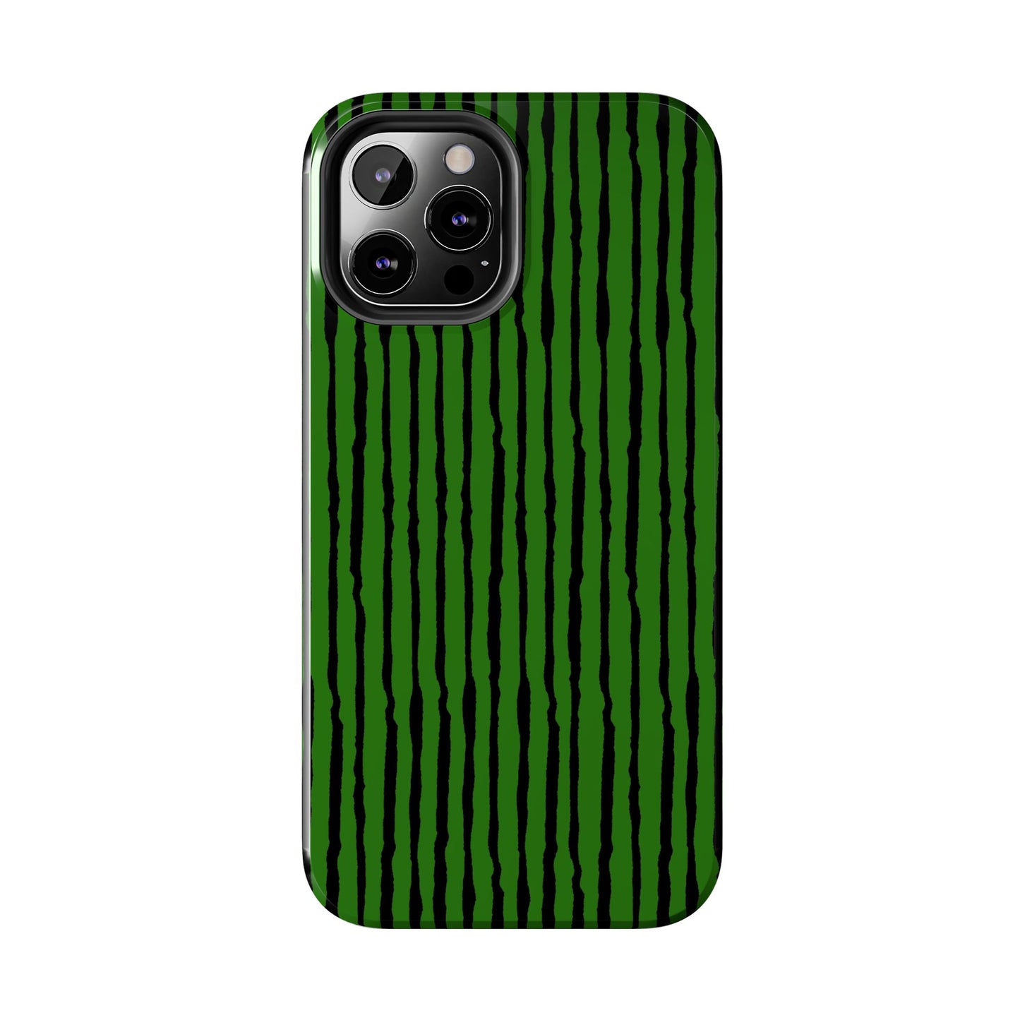 Sorta Stripe Green / Black Phone Case