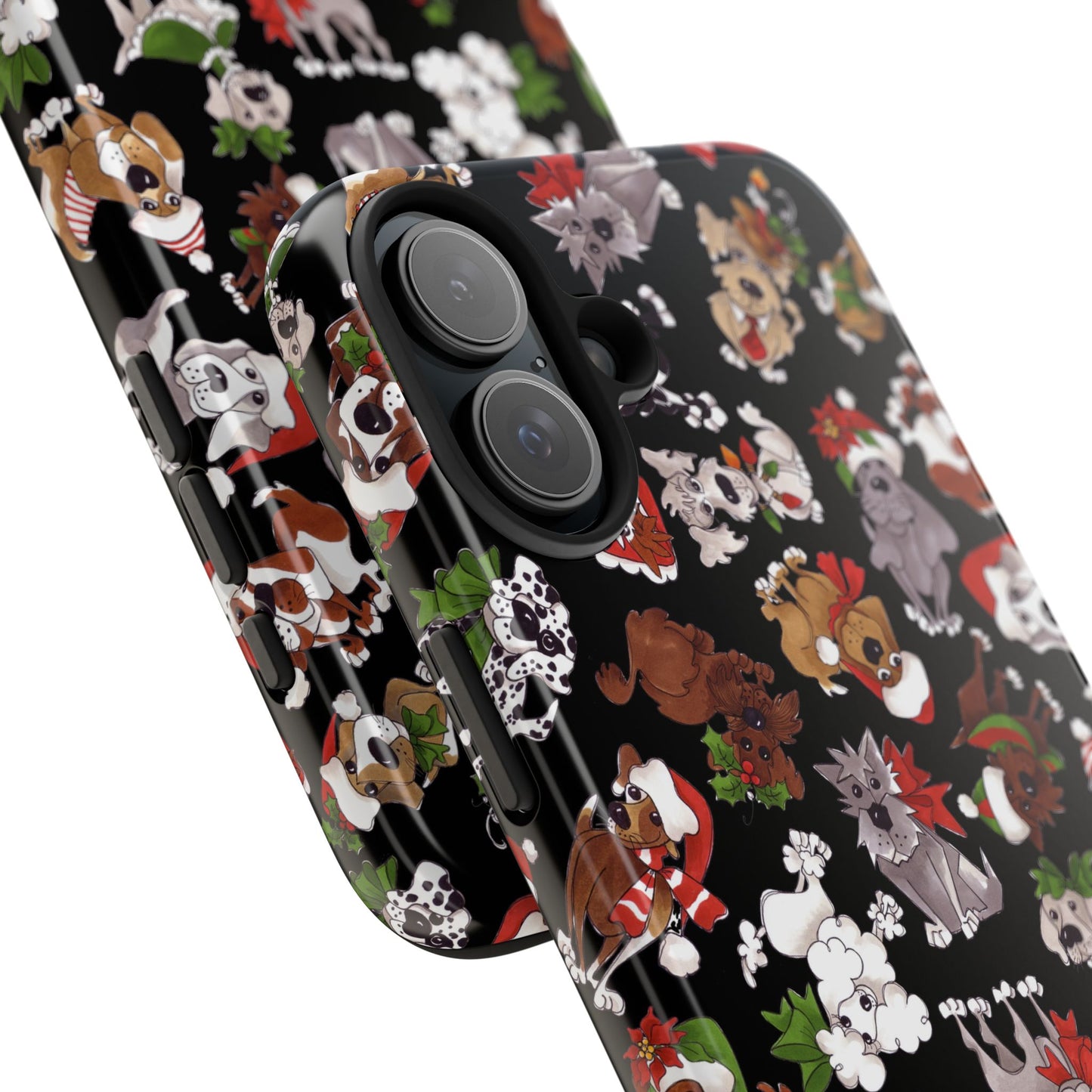 Doggie Toss Black Phone Case