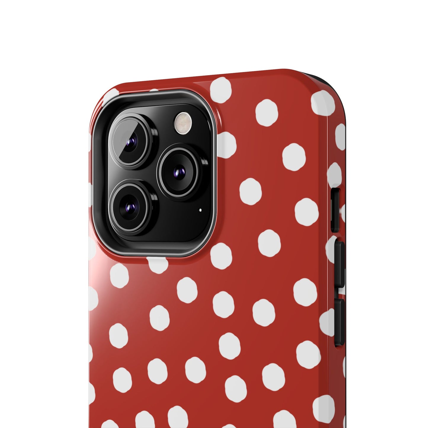 Jumbo Dots Red / White Phone Case