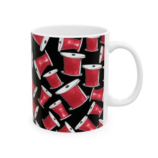 Red Thread Black Cup