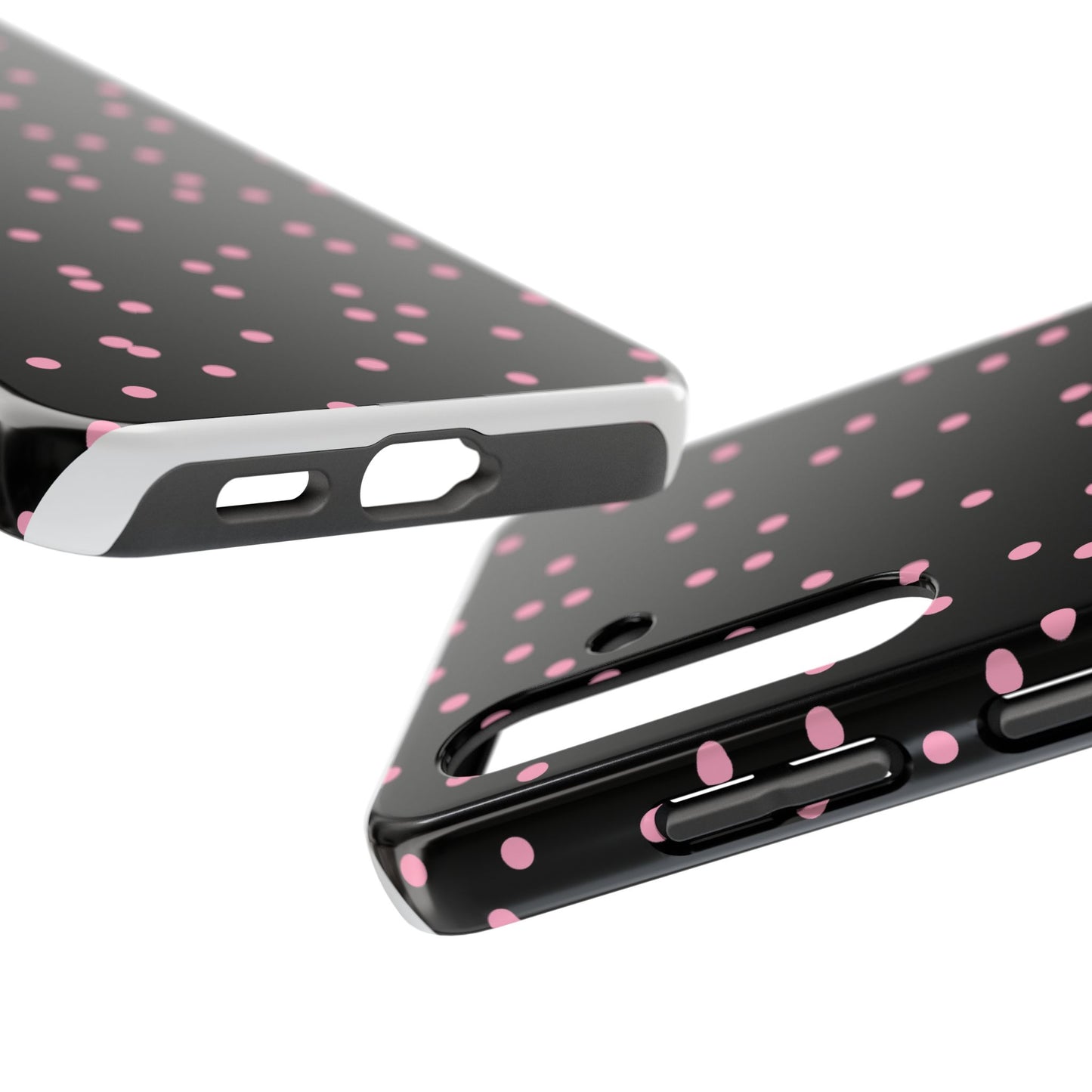 Space Dots Black / Pink Phone Case