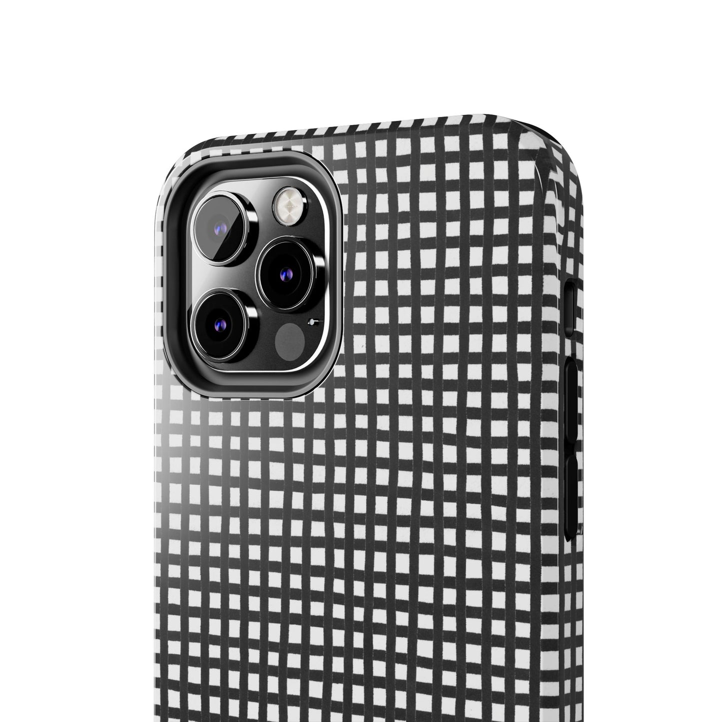 Chipper Check Black / White Phone Case