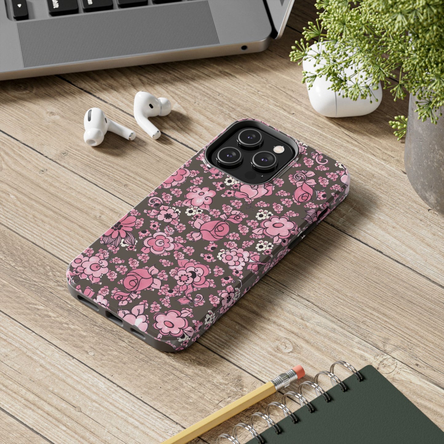 Profuse Posies Mocha Phone Case