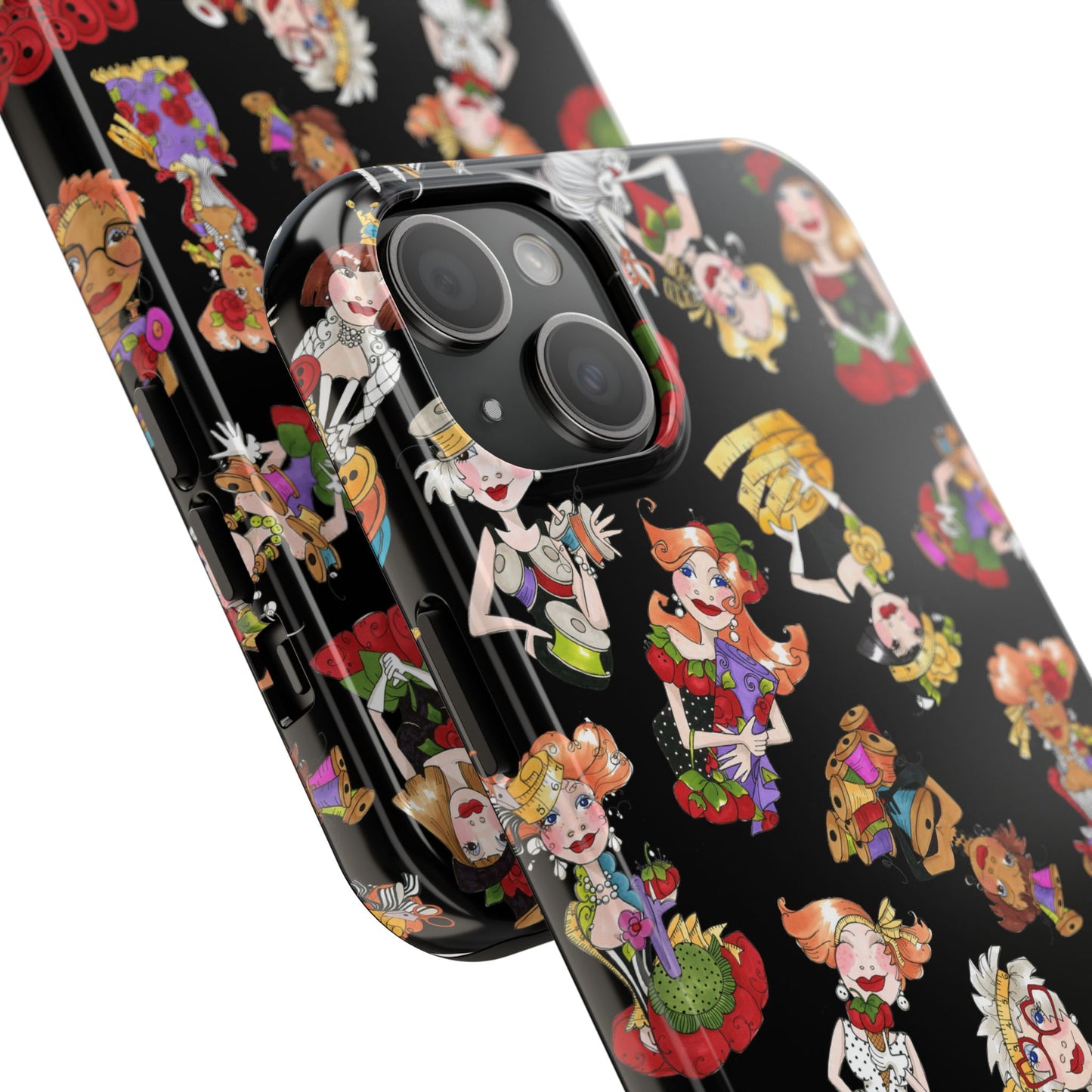 Curious Toss Black Phone Case