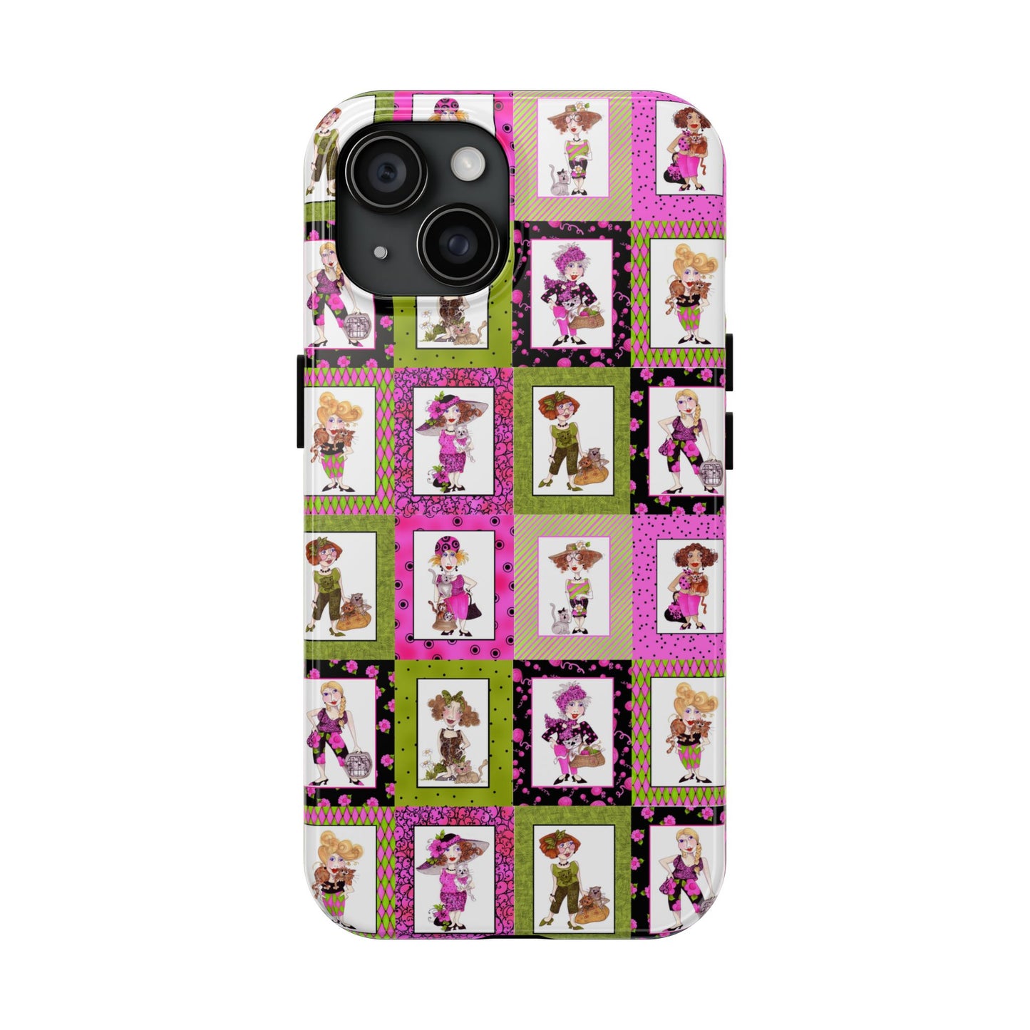 Cat Ladies Cerise Phone Case