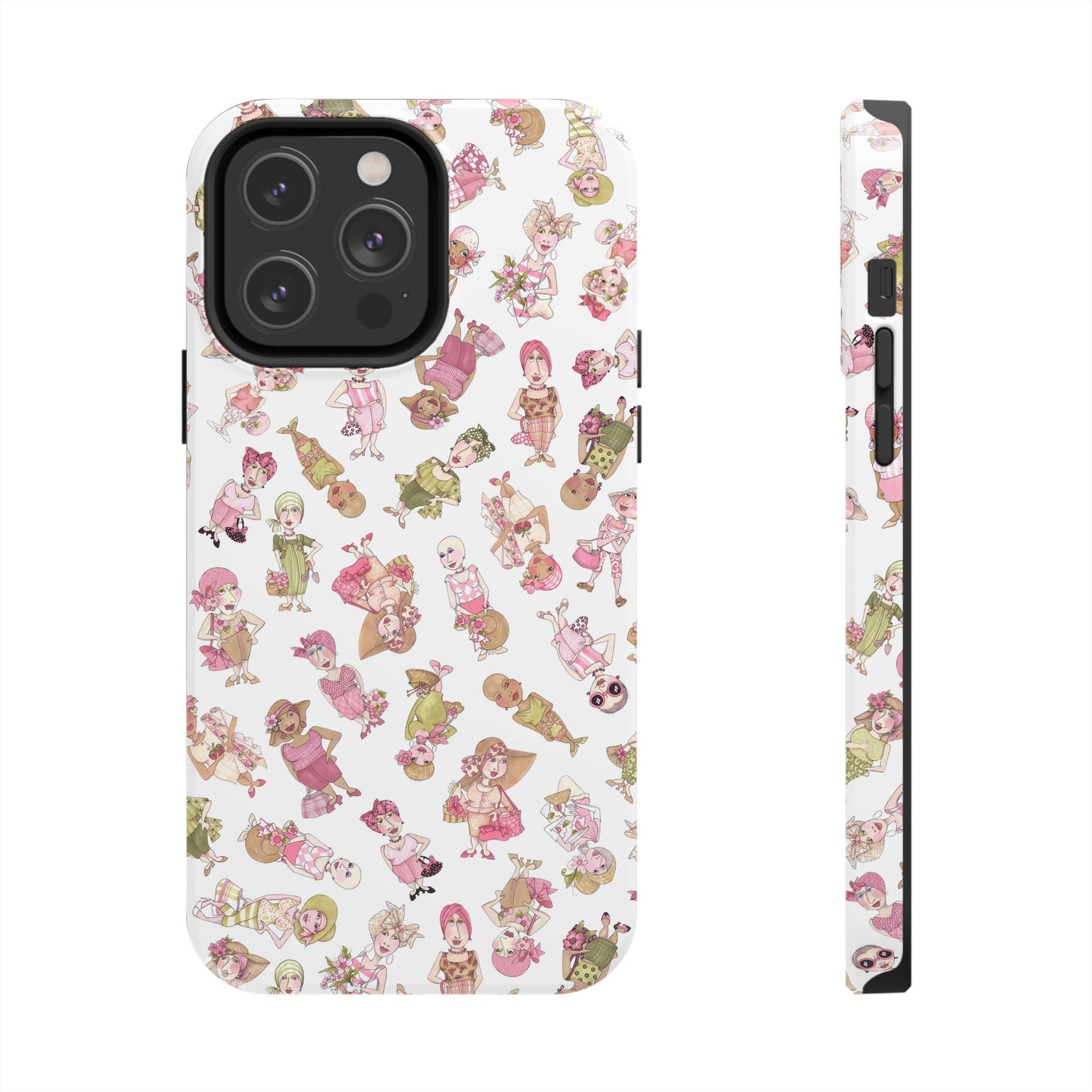 Tossed Ladies White Phone Case