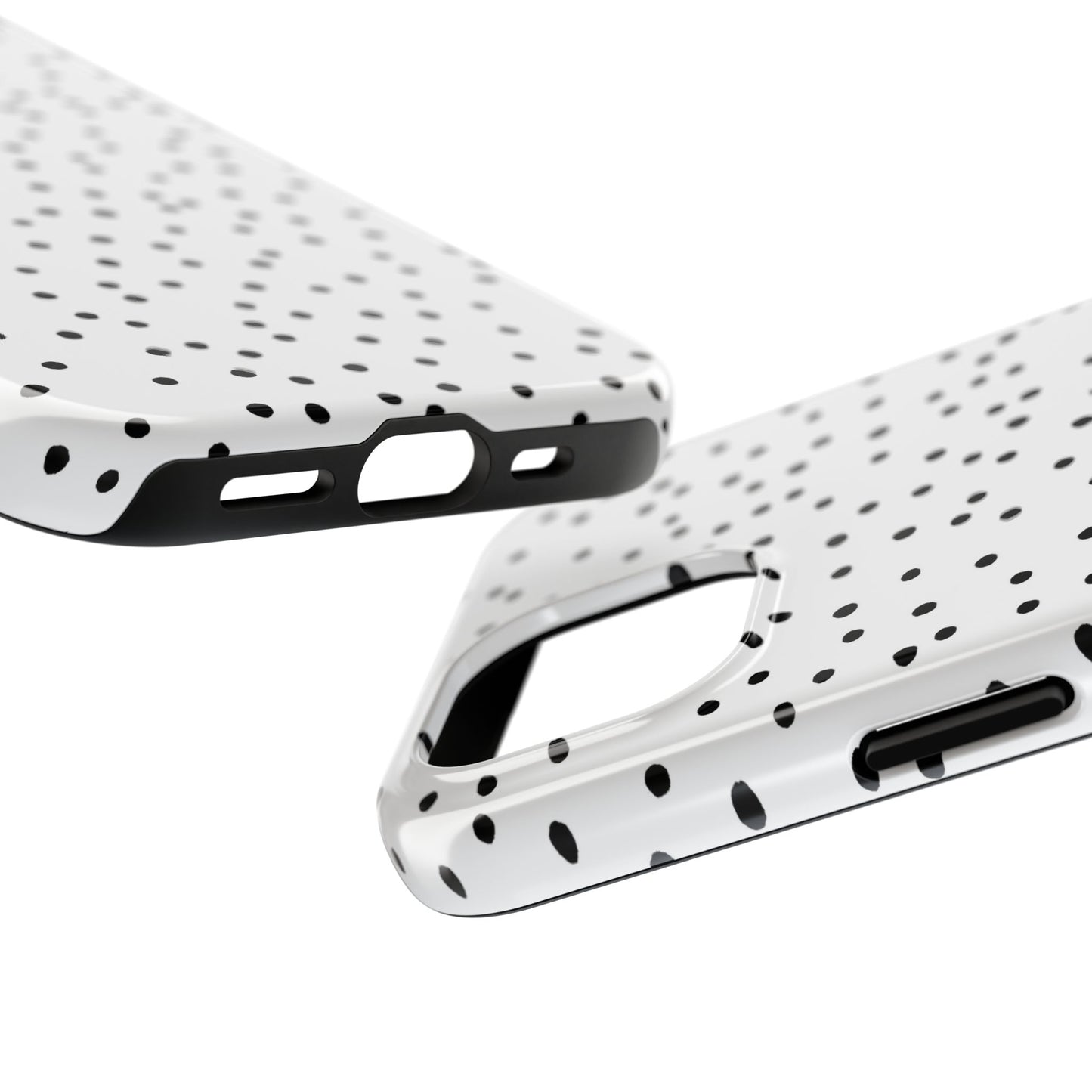 Dinky Dots White / Black Phone Case