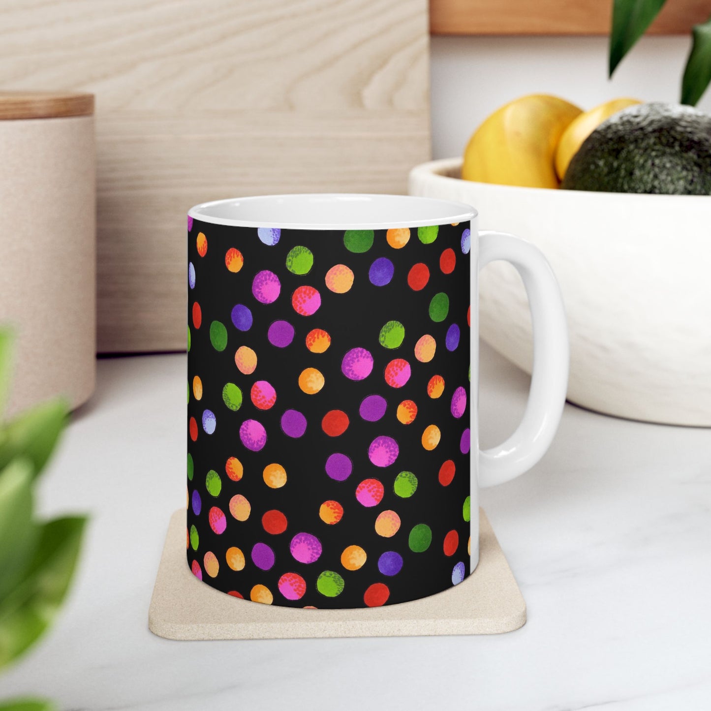 Big Fun Dots Black Cup