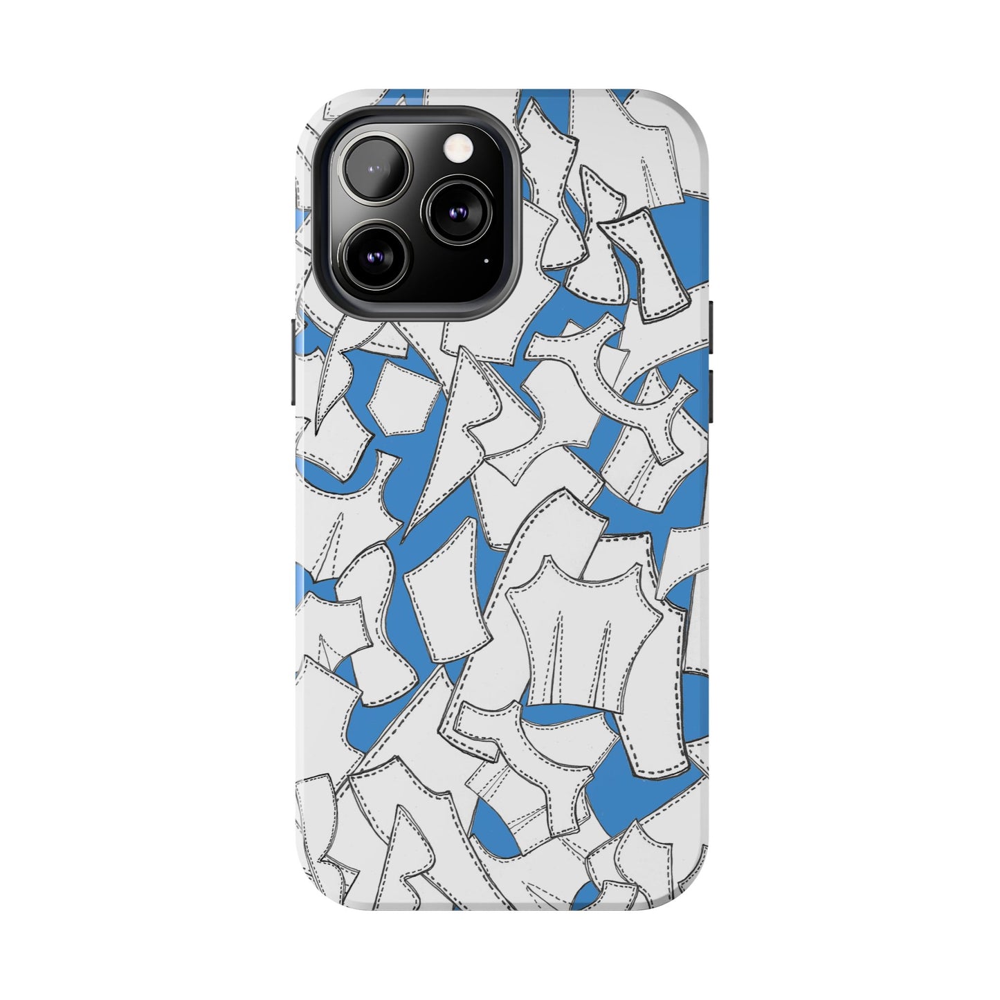 Pattern Pieces Turquoise Phone Case