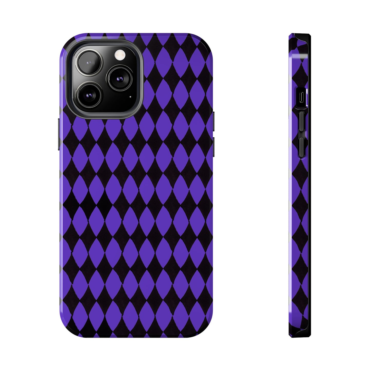Diamond Purple / Black Phone Case