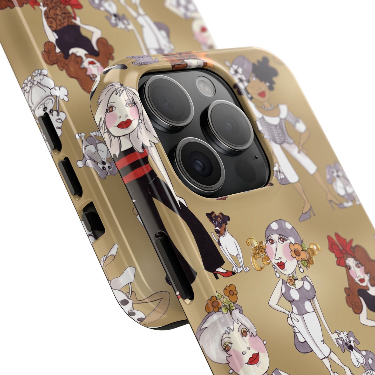 Dog Ladies Tan Phone Case