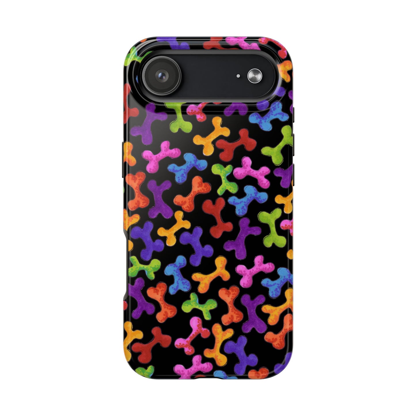 Fancy Bones Black / Multi Phone Case