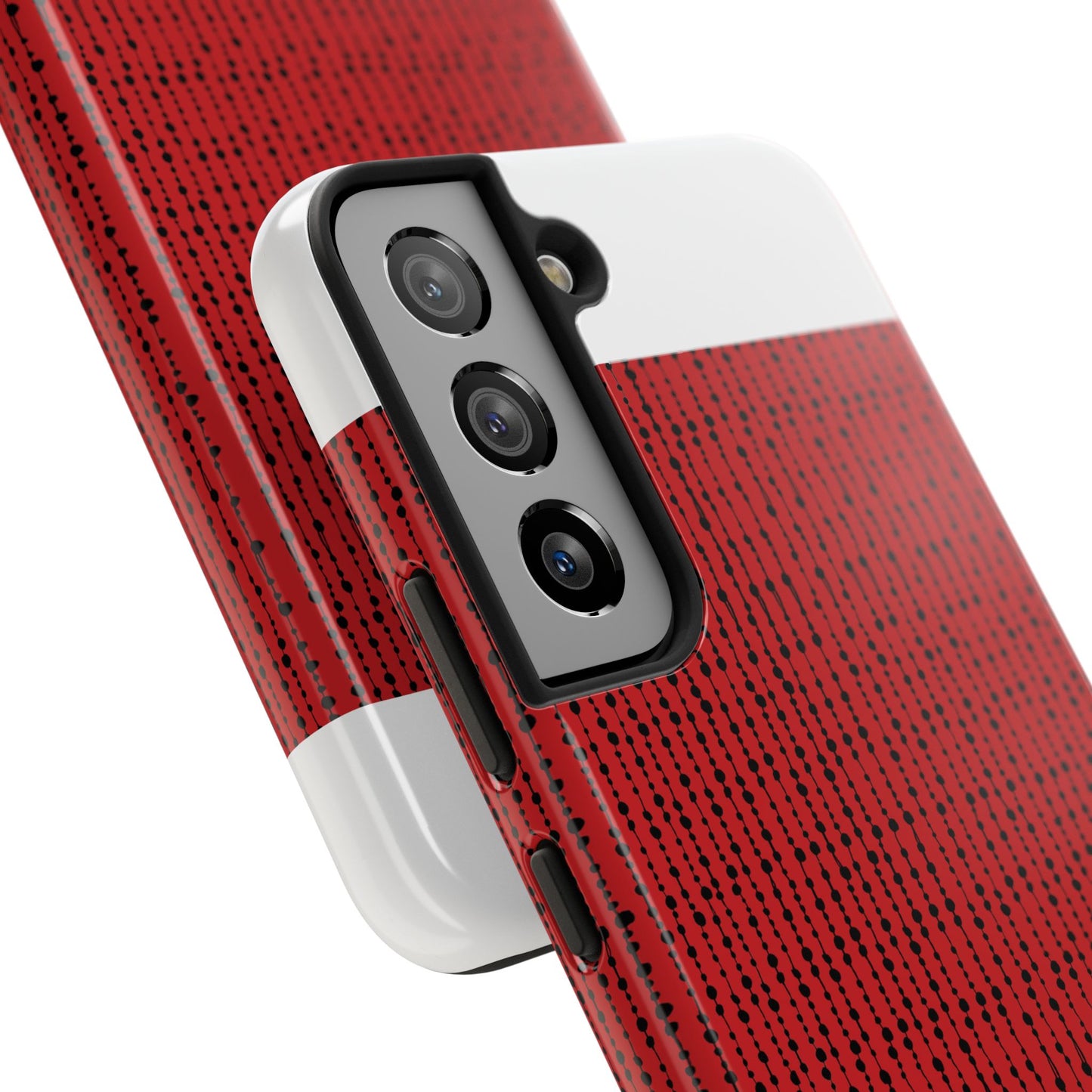 Beaded Curtain Red / Black Phone Case