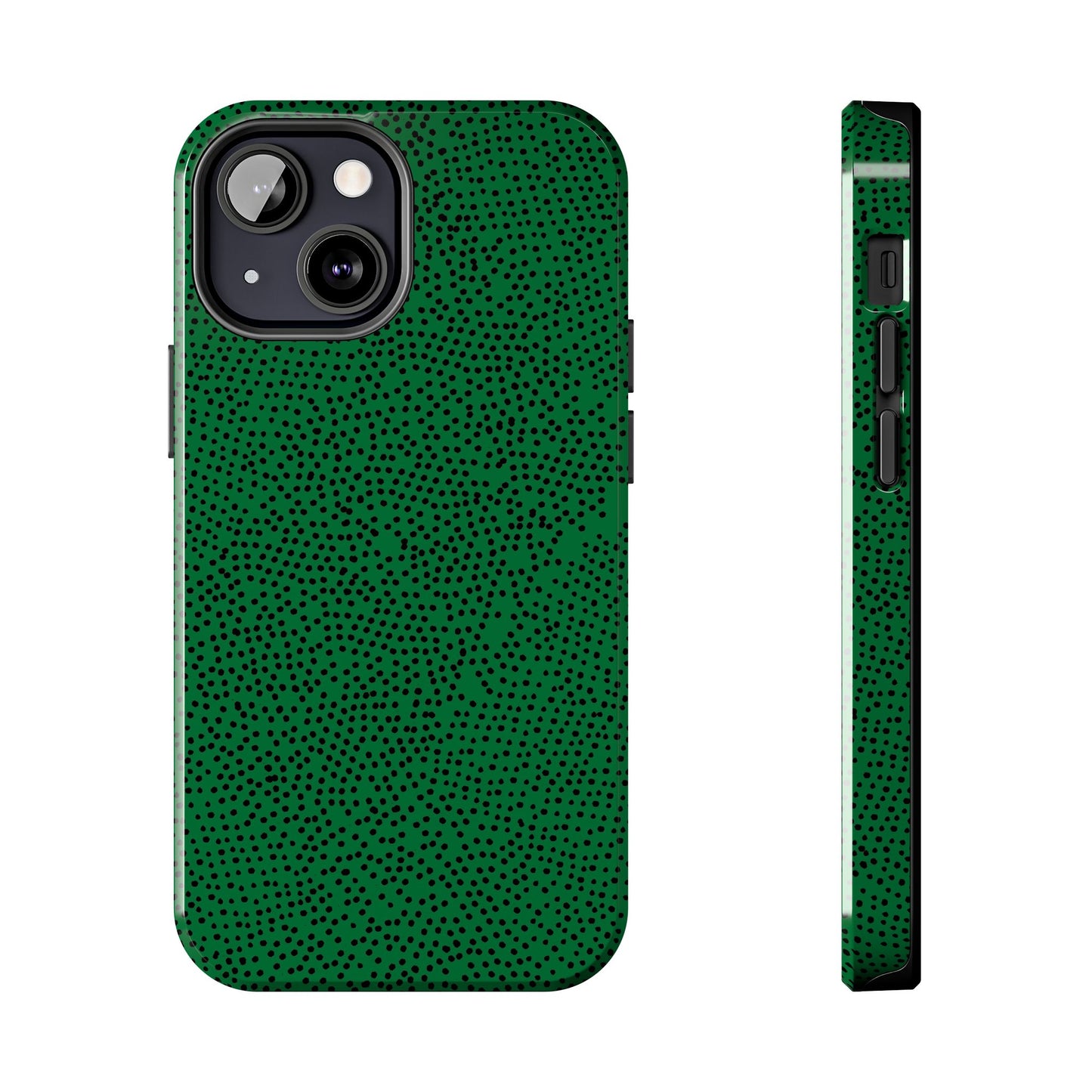 Mini Dot Green / Black Phone Case