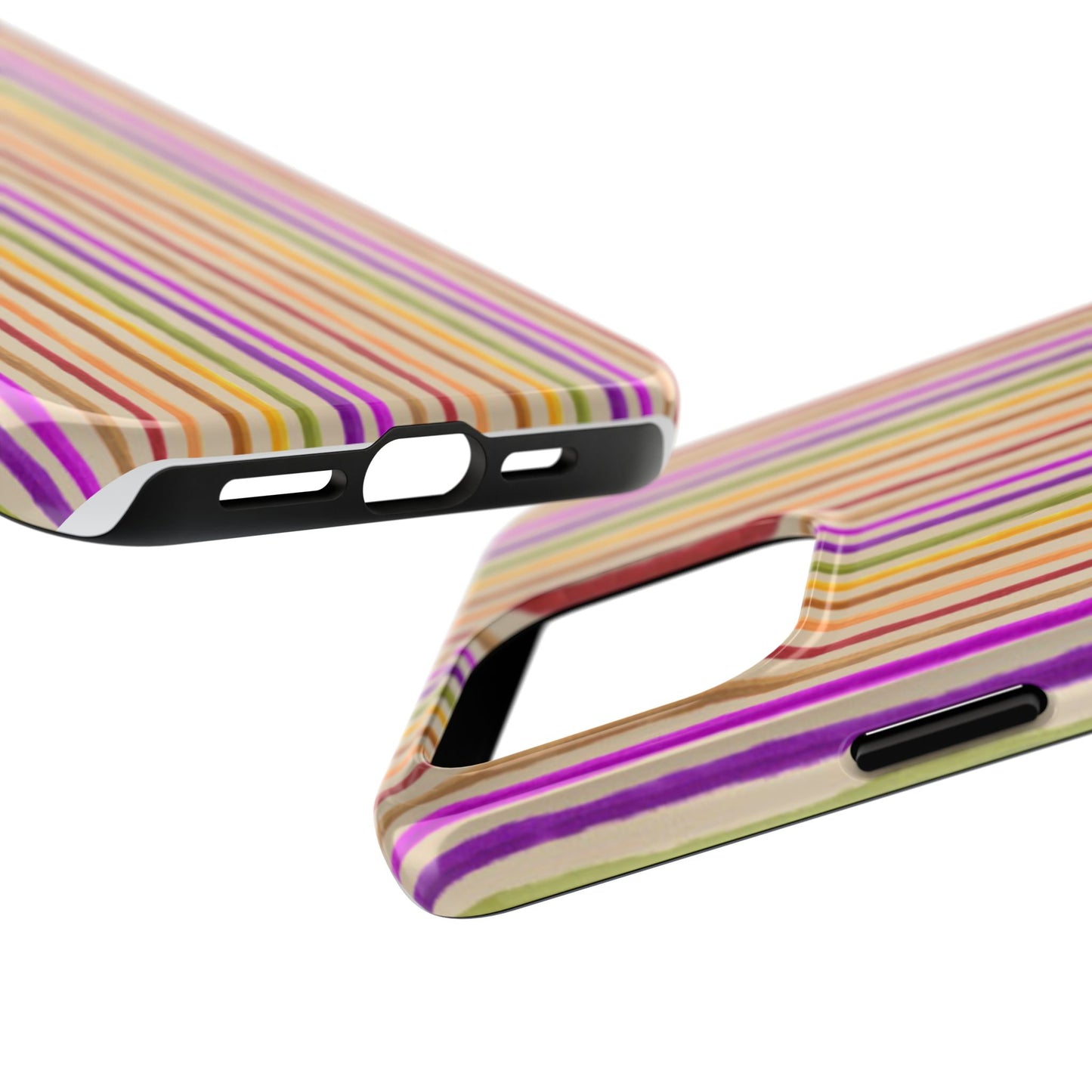 Spice Stripe Muslin Phone Case