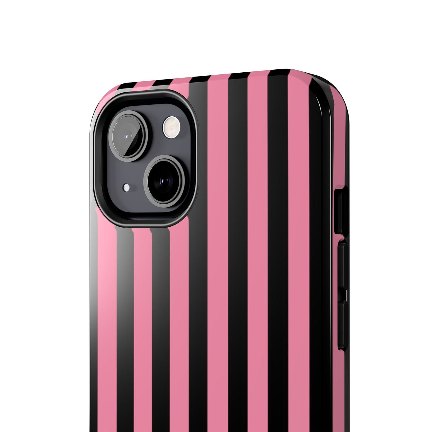 Vertical Stripe Pink / Black Phone Case