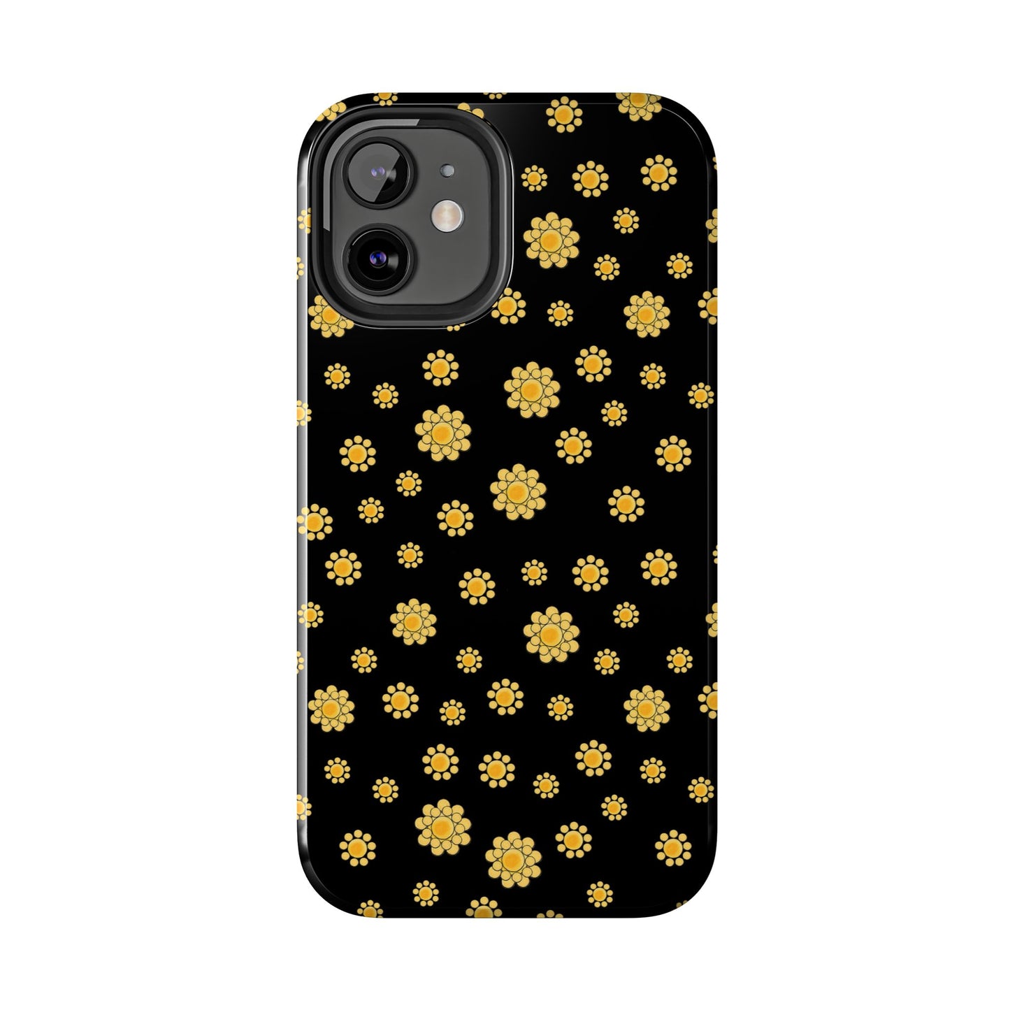 Bandana Dots Black / Yellow Phone Case