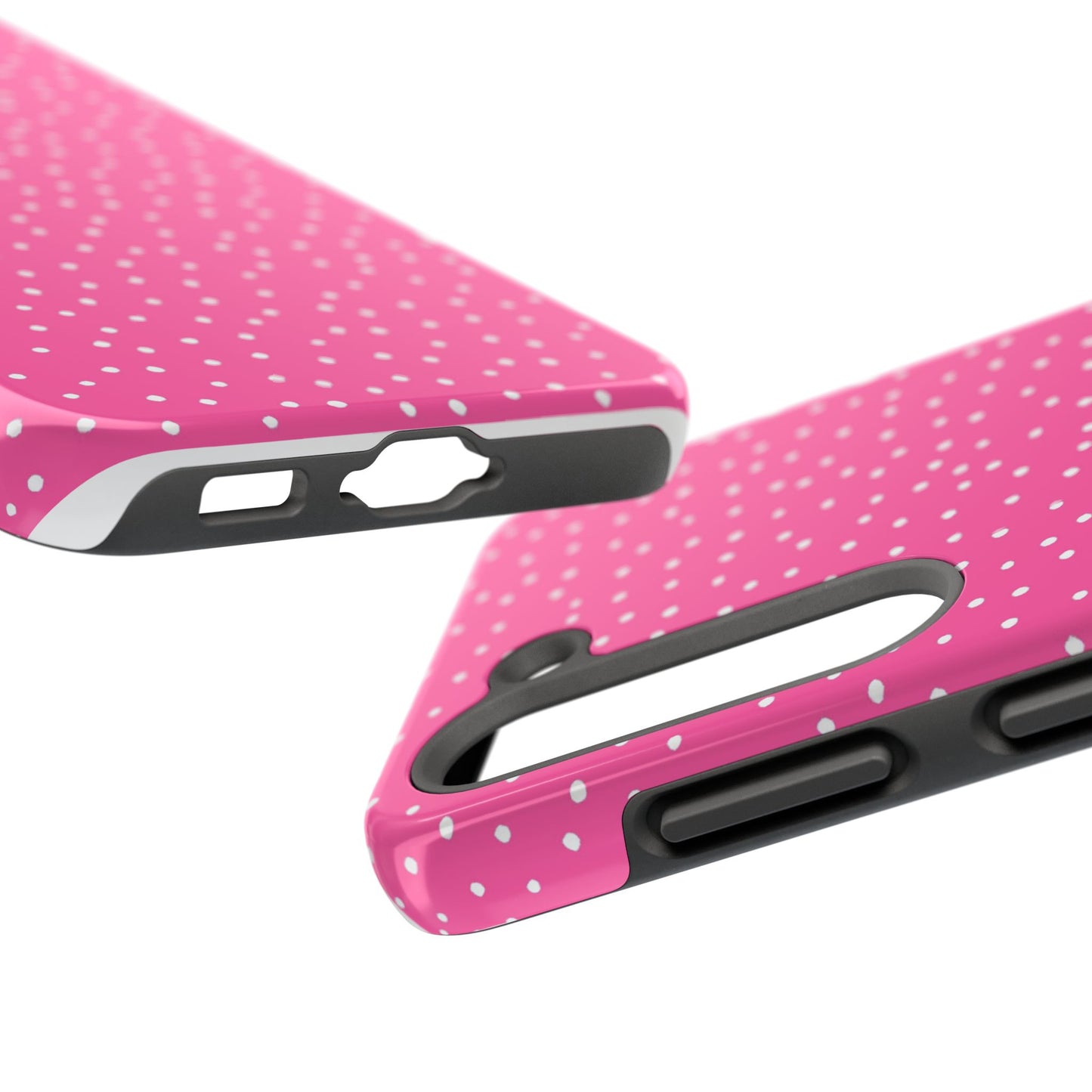 Dinky Dots Bright Pink / White Phone Case