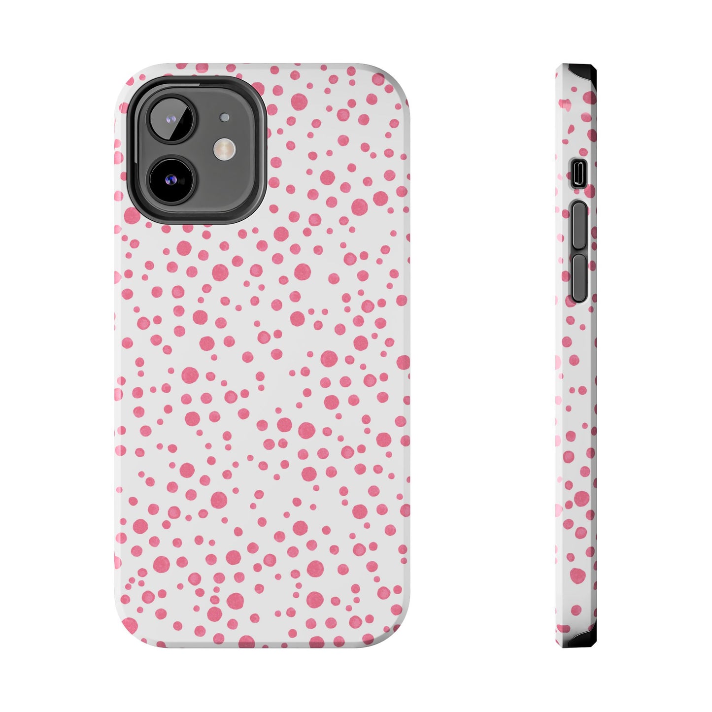 Balloon Dots White / Pink Phone Case