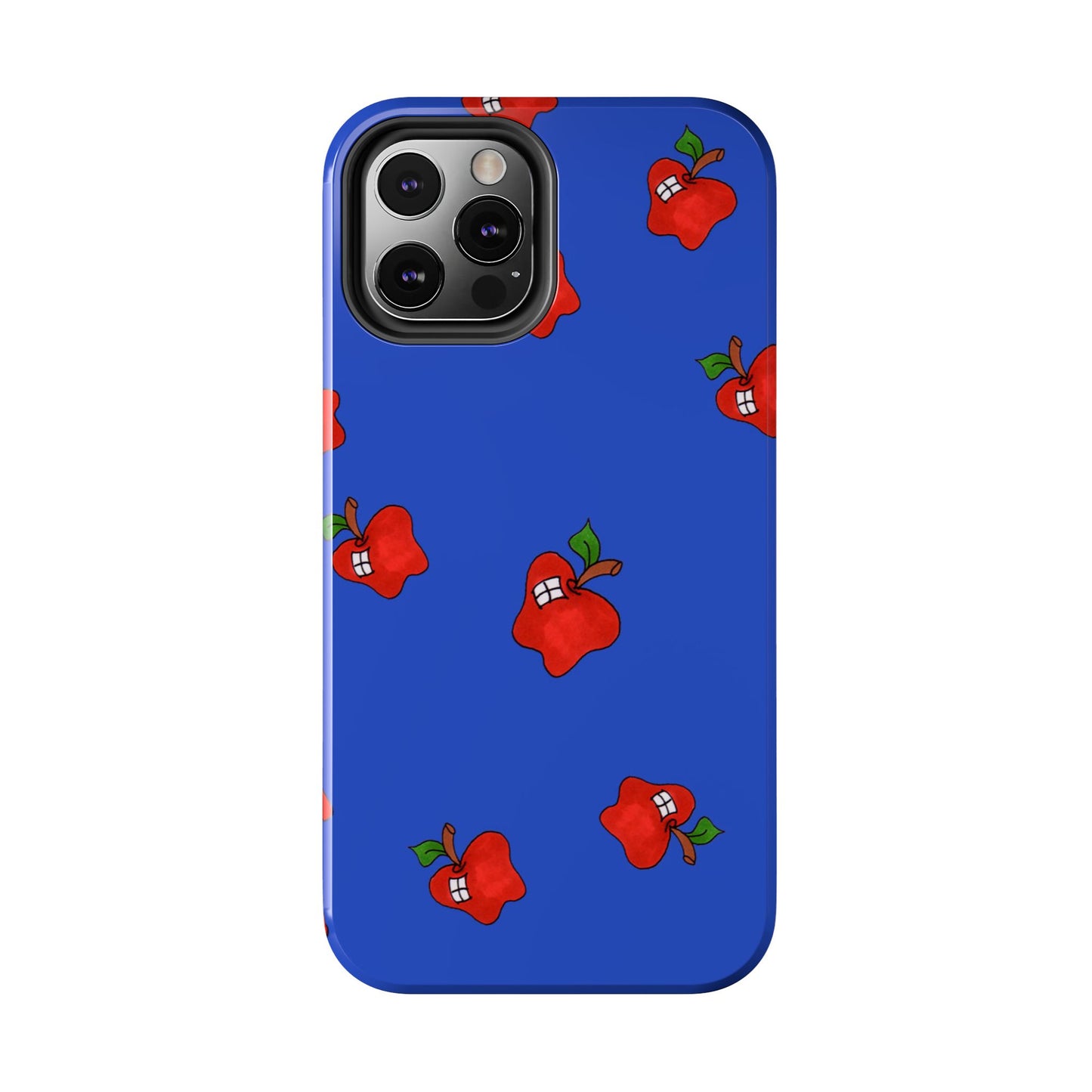 Flying Apples Blue Phone Case