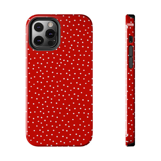 Dinky Dots Red / White Phone Case