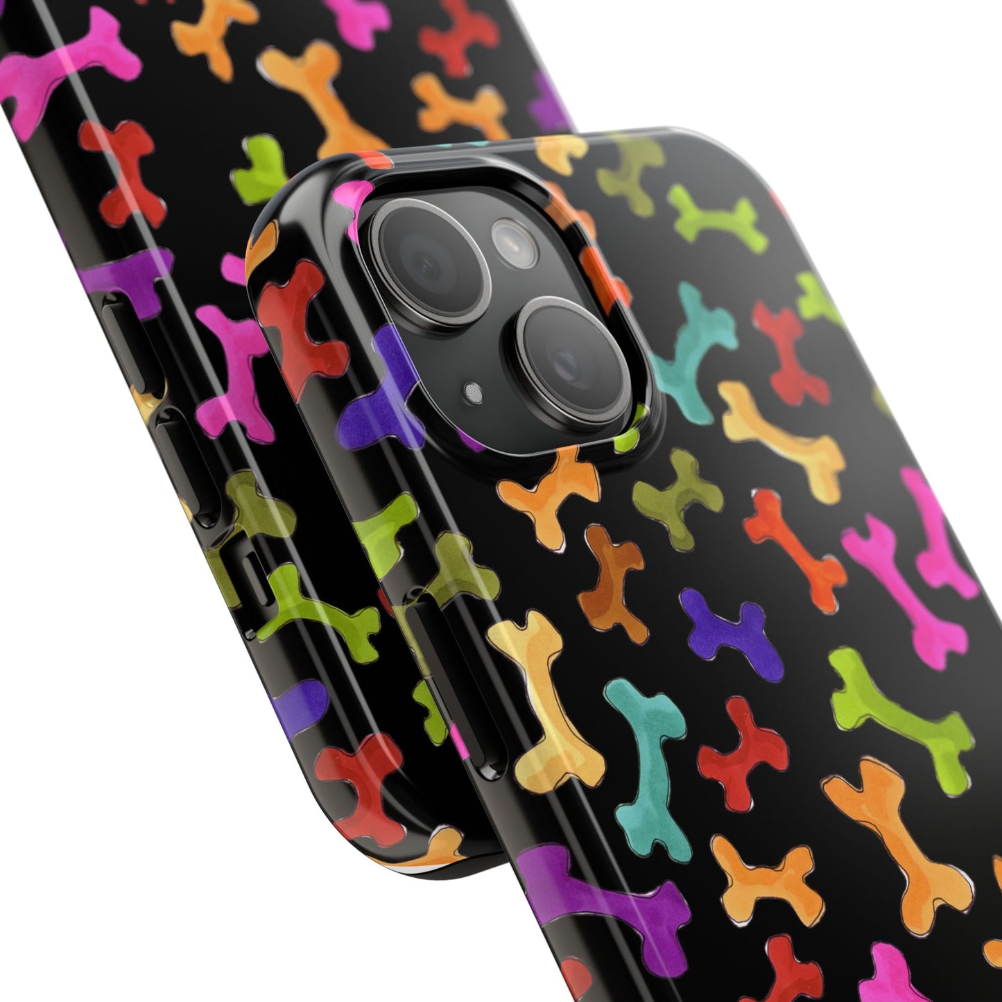 Happy Bones Black Phone Case