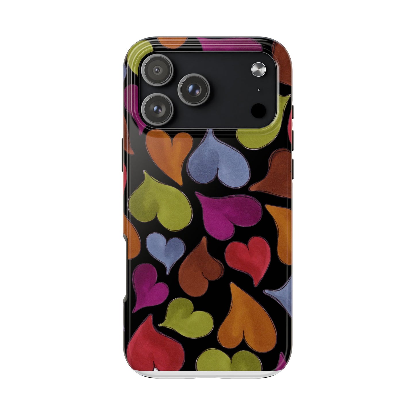 Big Hearted Black Phone Case