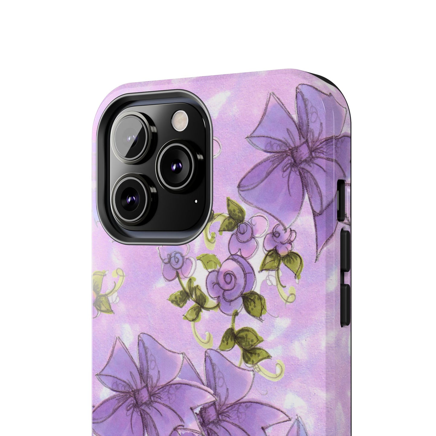 Bows & Flowers Purple Phone Case