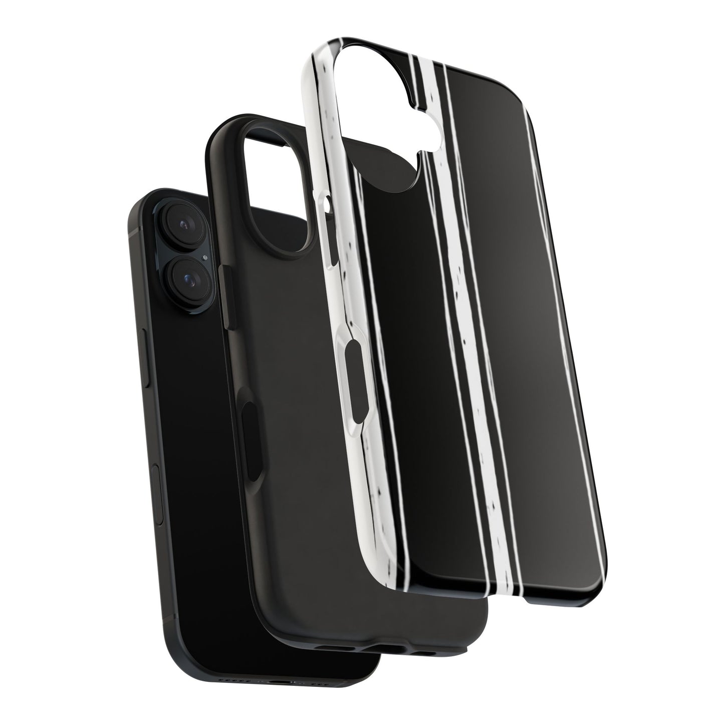 Black / White Stripe Phone Case