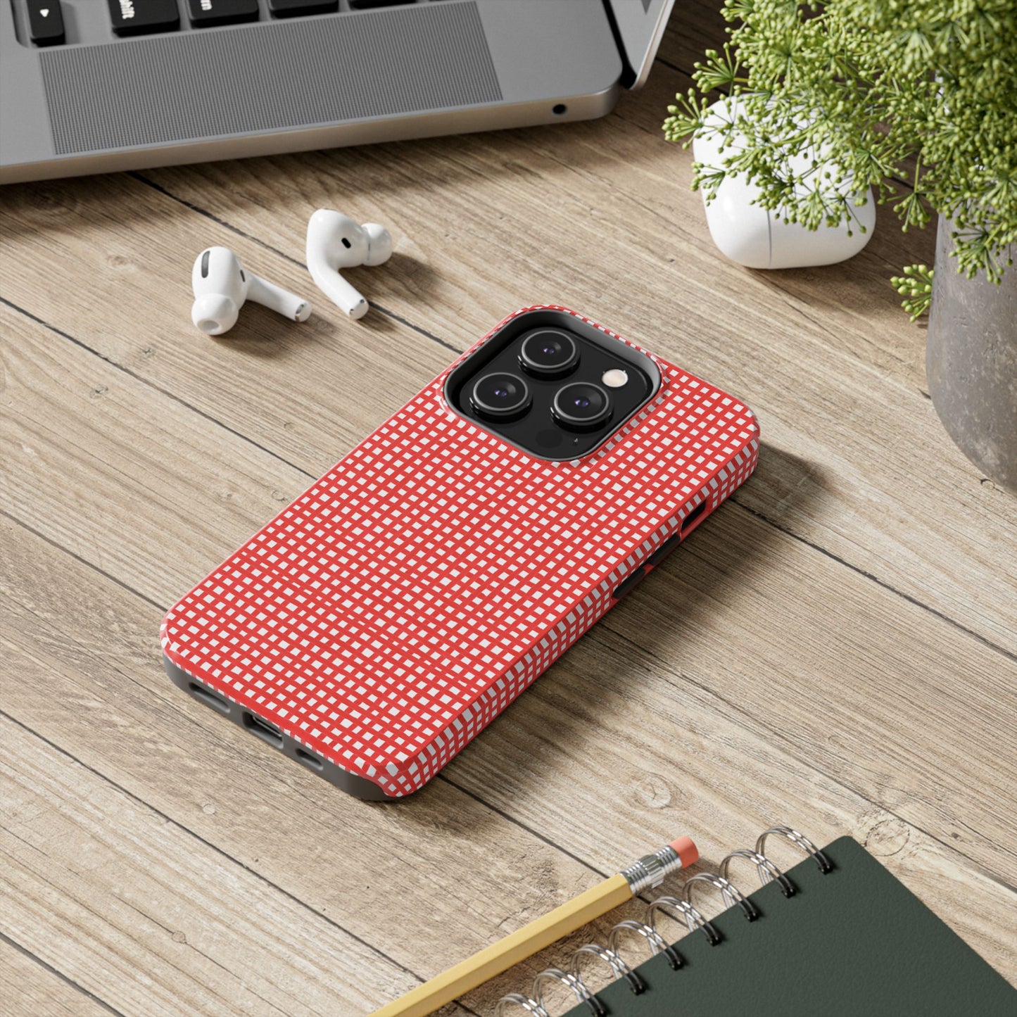 Chipper Check Red Phone Case