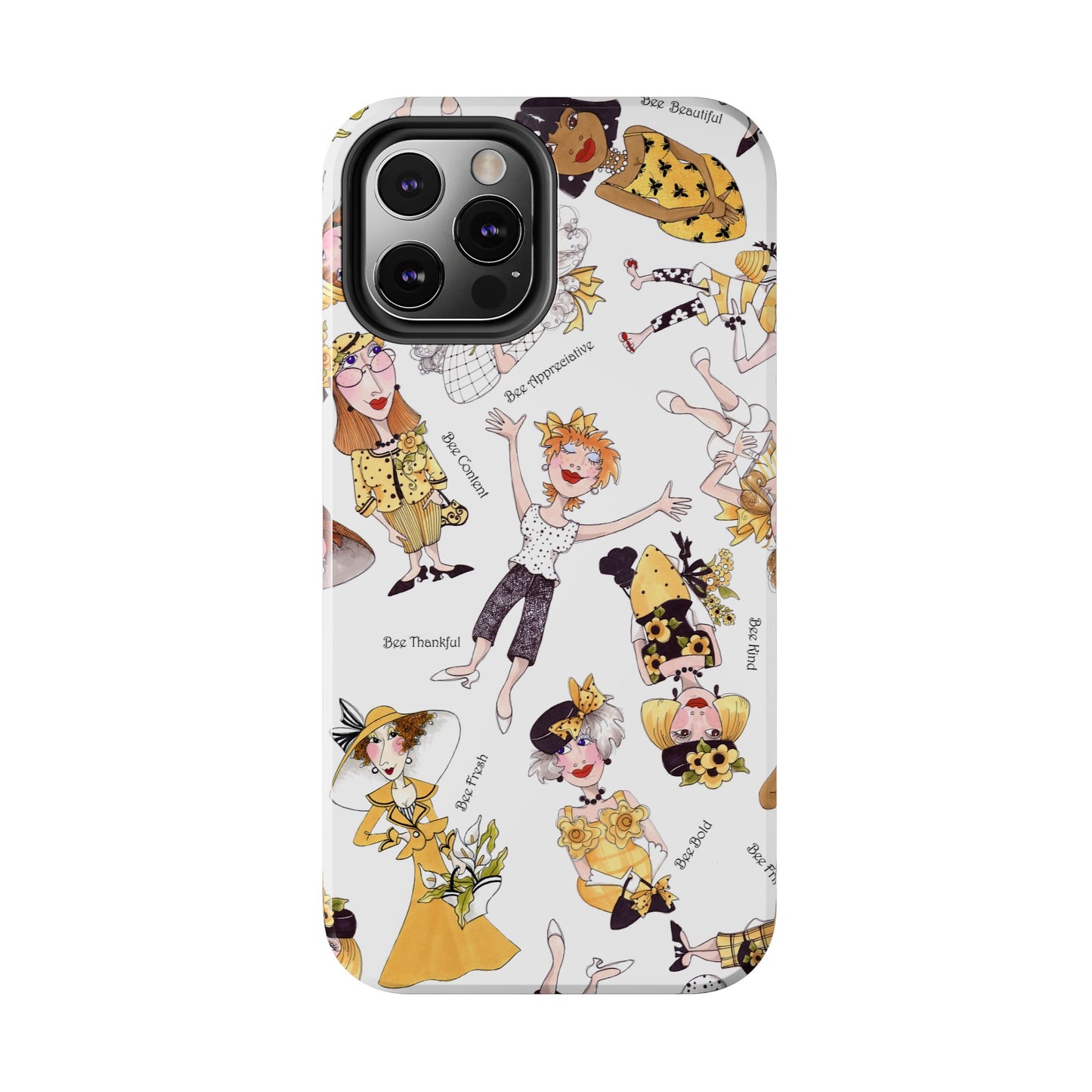 Bee Tossed White Phone Case