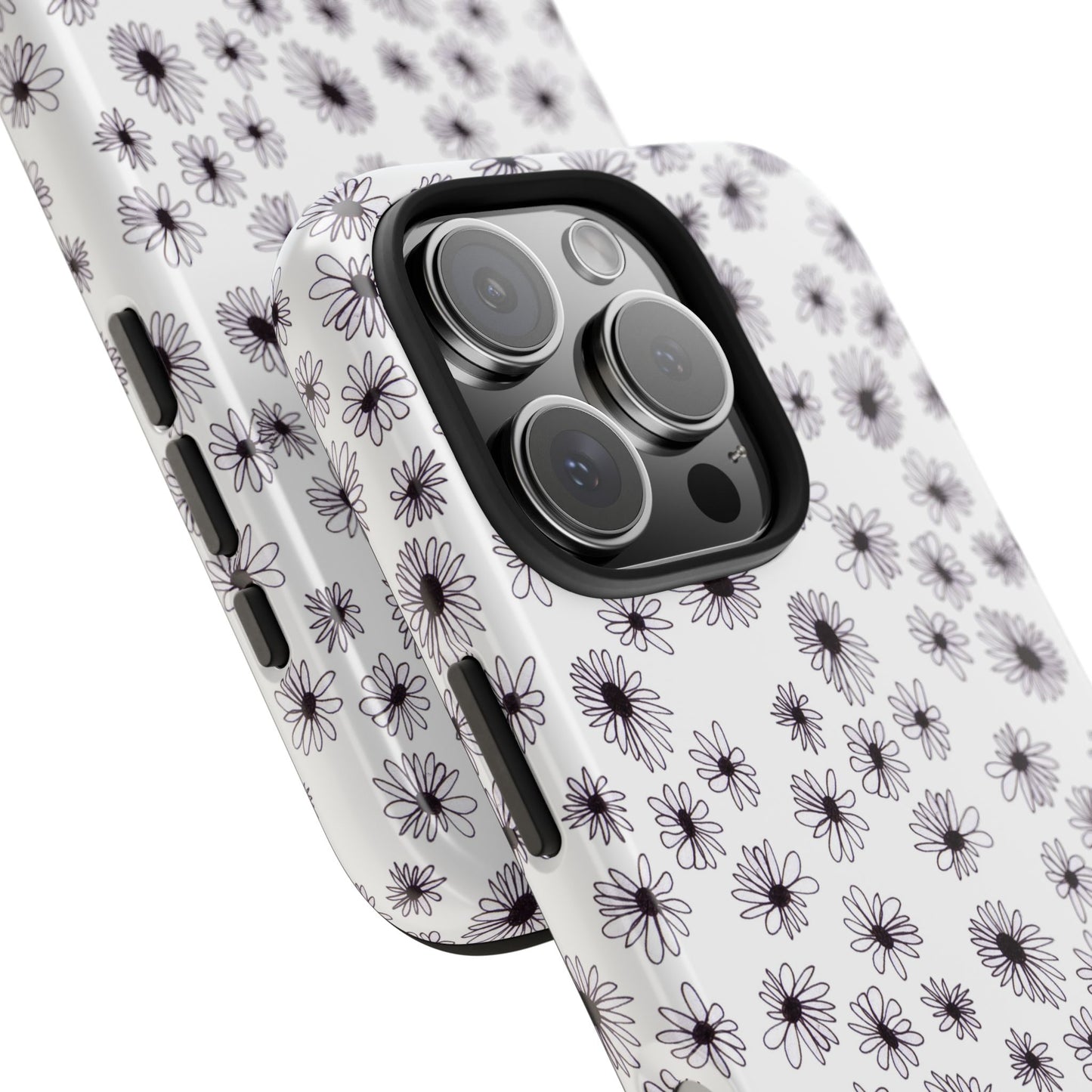 Random Daisy White / Black Phone Case