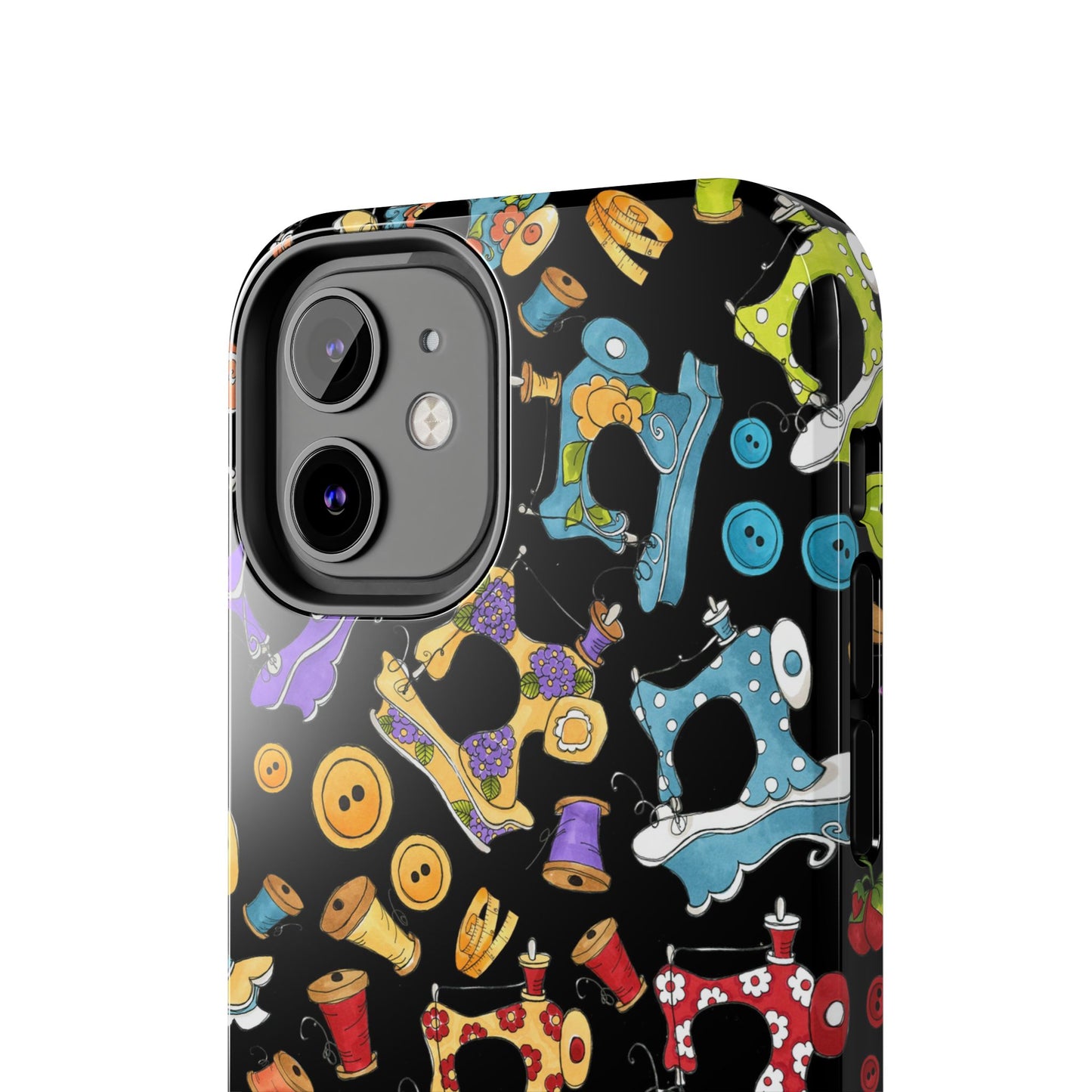 Sew Assorted Black Phone Case