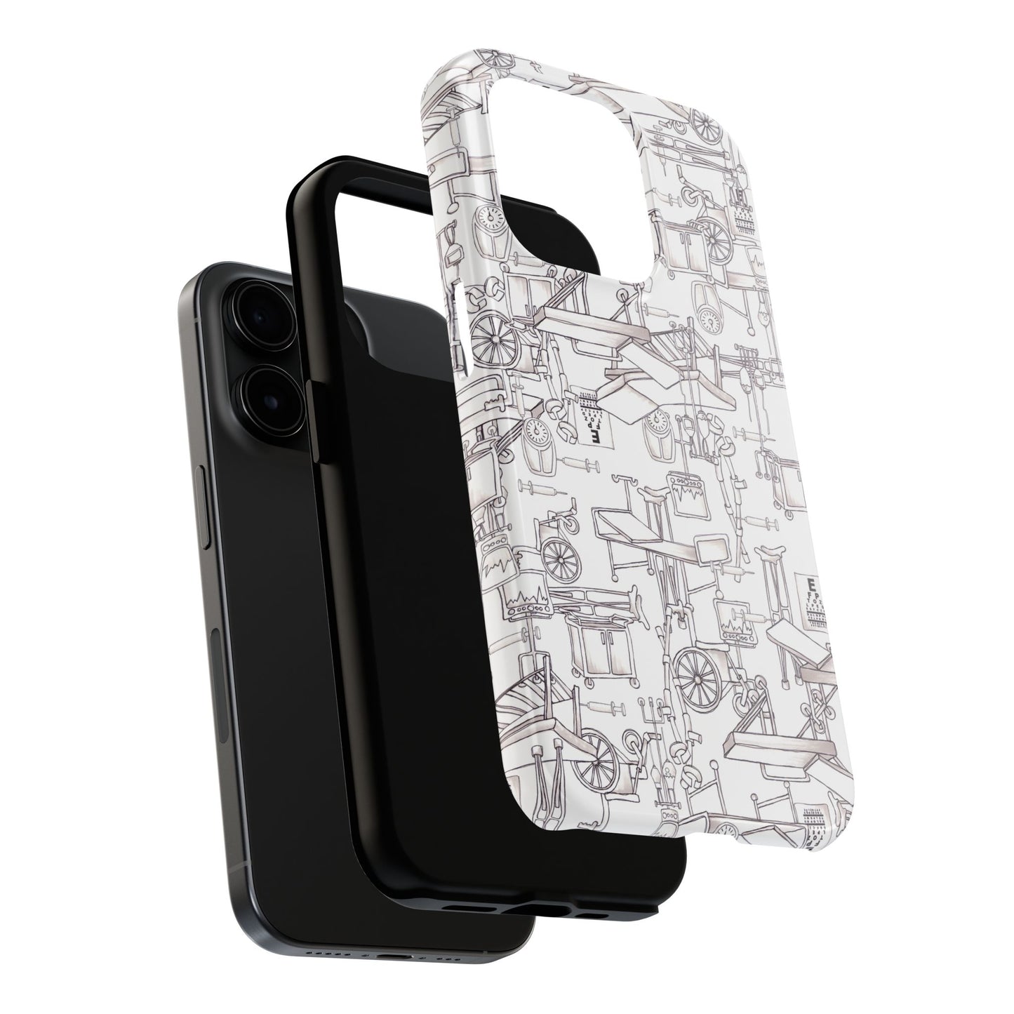 Essentials White / White Phone Case
