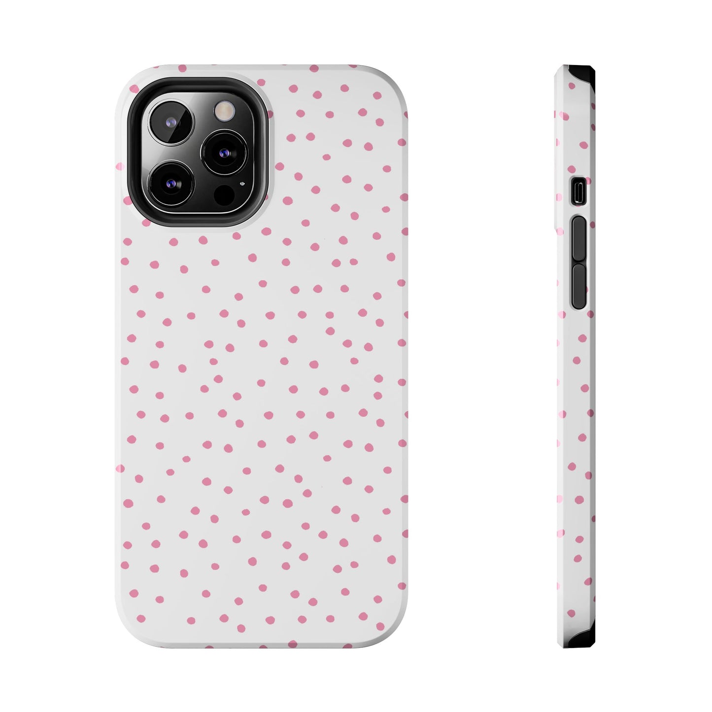 Dinky Dots White / Pink Phone Case