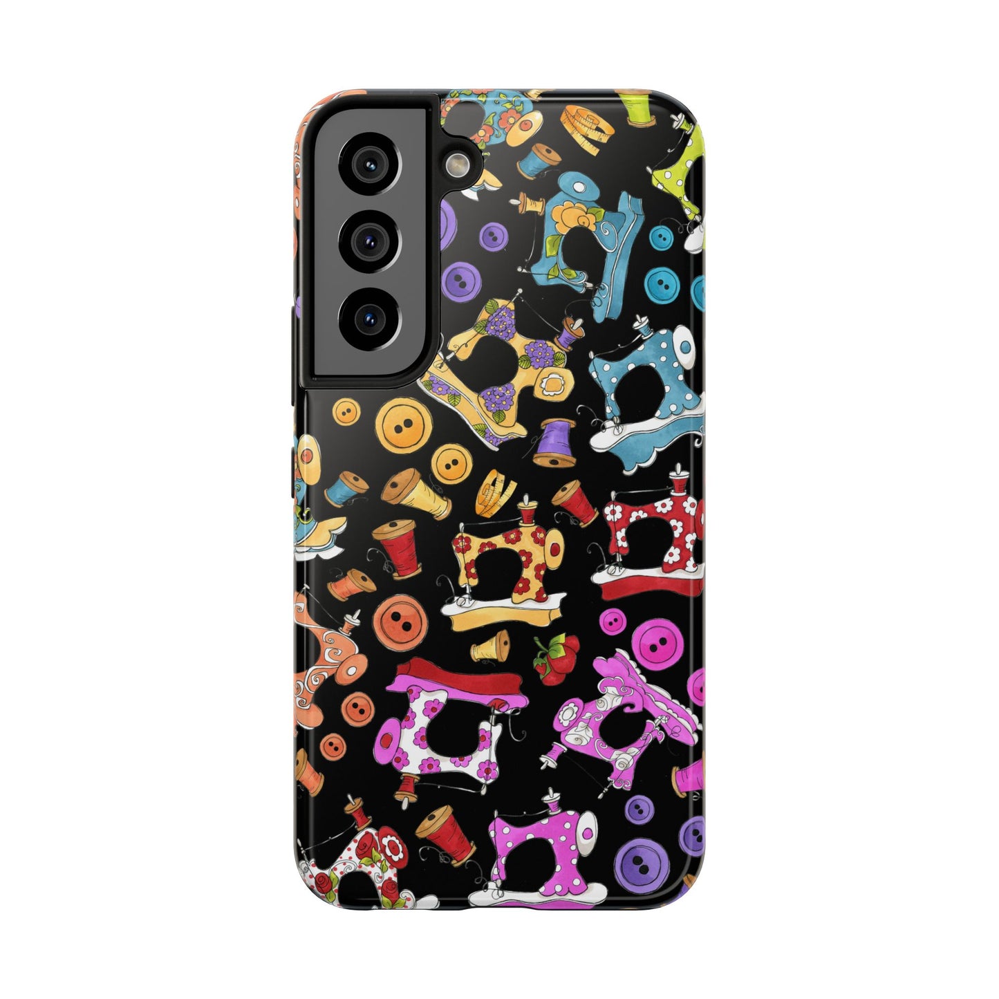 Sew Assorted Black Phone Case