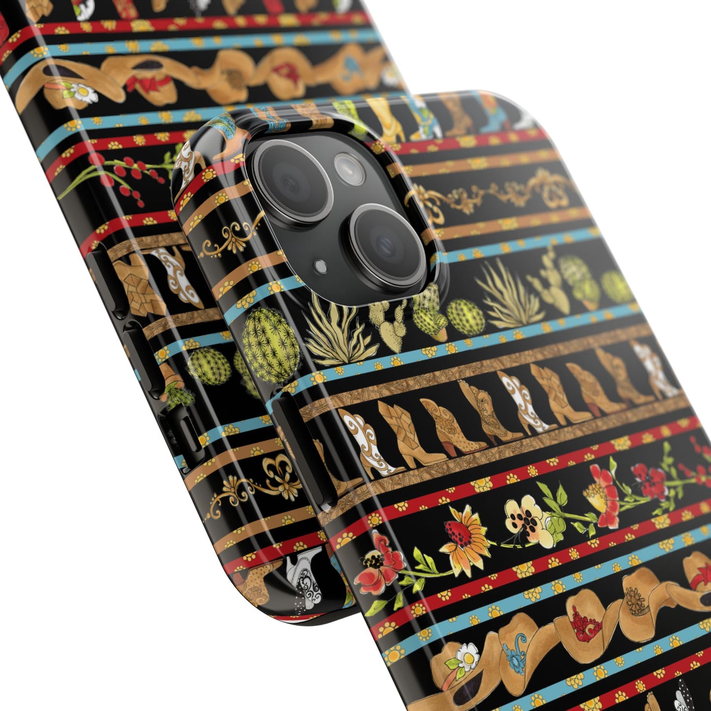 Whoa Borders Black Phone Case