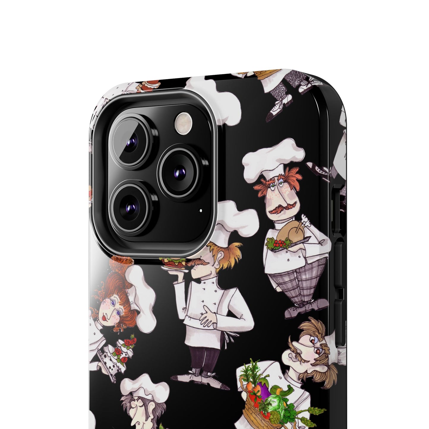Tossed Chefs Black Phone Case
